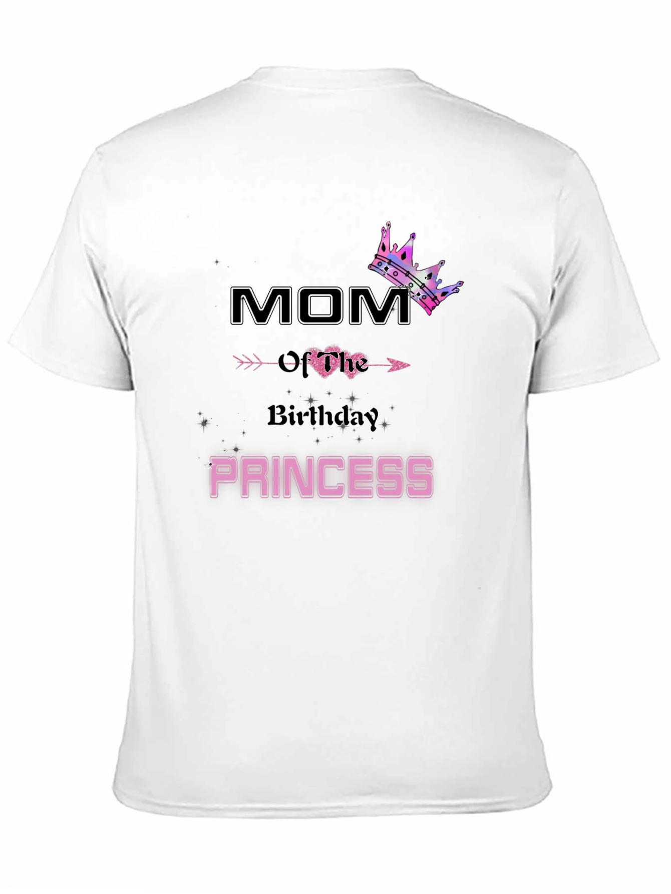 Black Mom Birthday Princess T-Shirt view 11