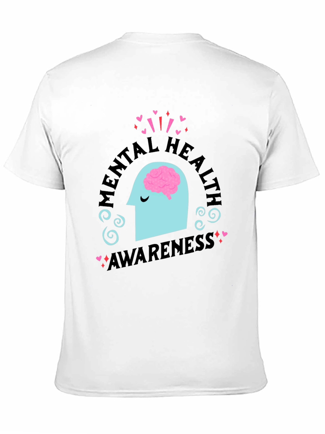 Black Mental Health Awareness Graphic T-Shirt view 11