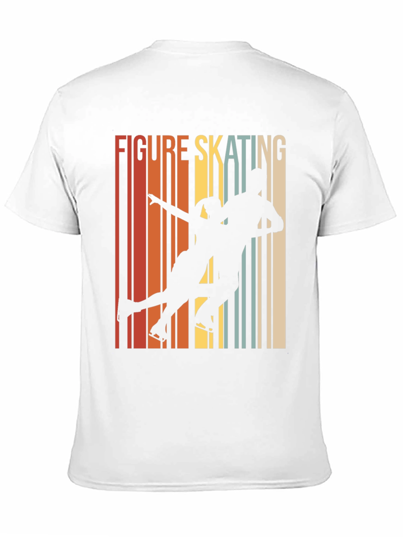 Black Figure Skating Retro T-Shirt view 11