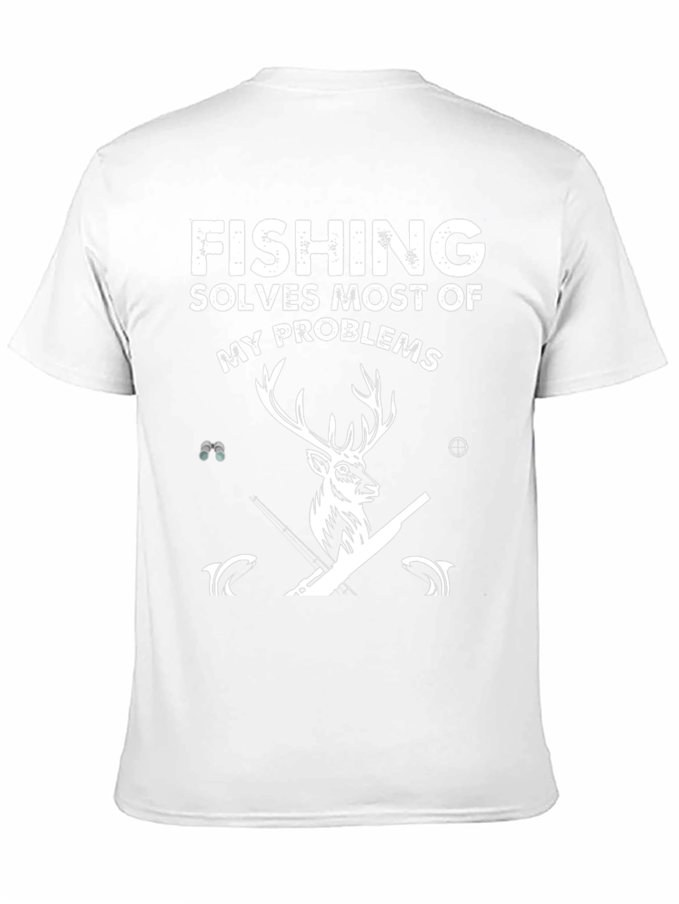 Black Fishing Solves Most Problems T-Shirt view 11