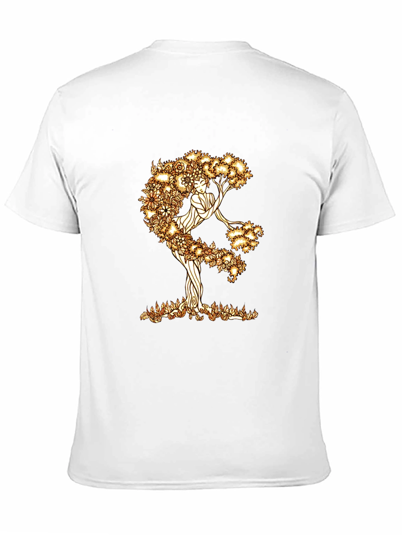 Black Nature Woman Graphic Tee - Black Cotton Blend view 11