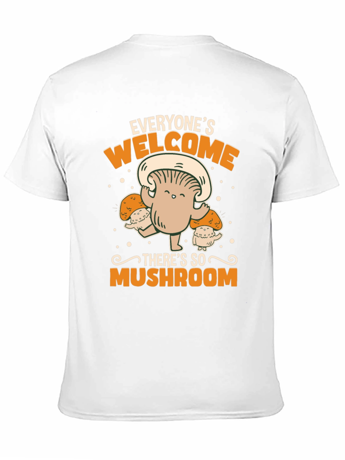 Black Everyone's Welcome Mushroom Graphic Tee view 11