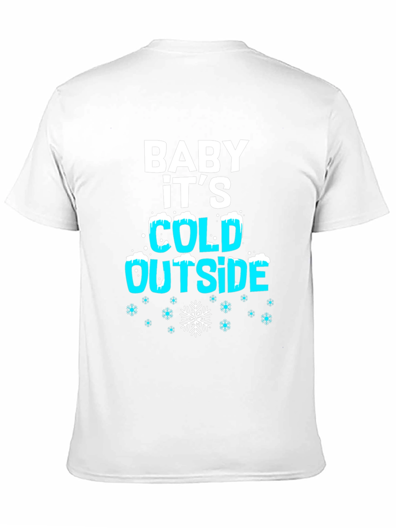 Black Baby It's Cold Outside Holiday T-Shirt view 11