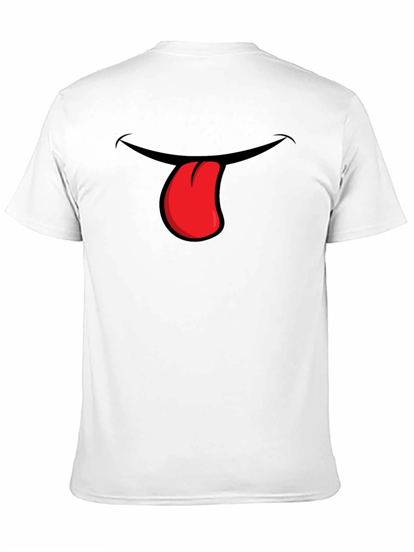 Black Funny Tongue Out Graphic T-Shirt view 11