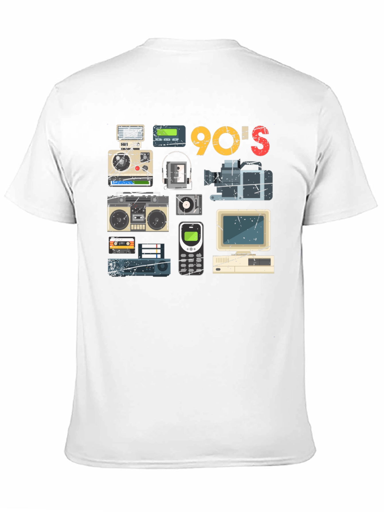 Black 90's Throwback Graphic Tee view 11