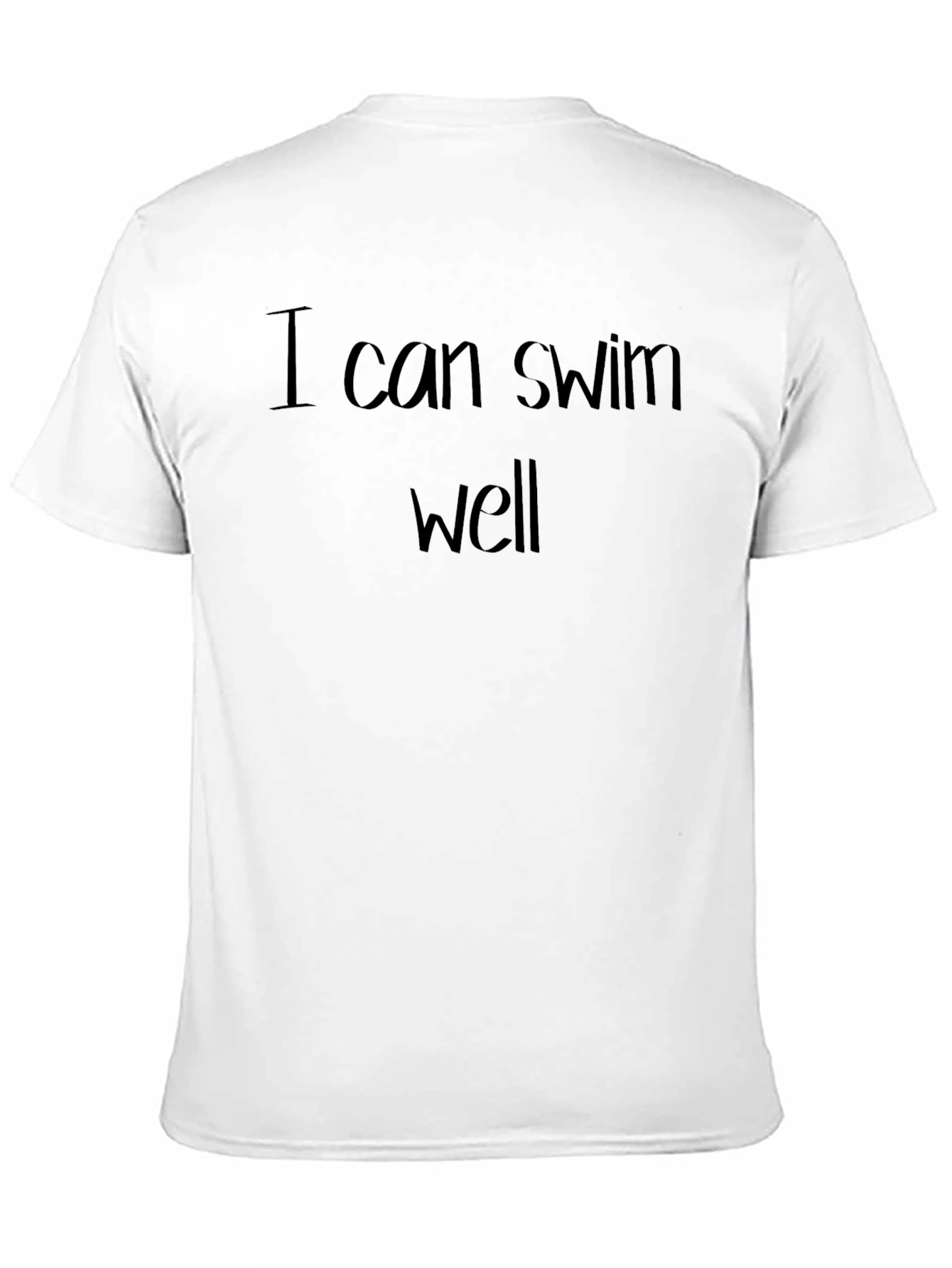 Black I Can Swim Well Graphic Tee - Black T-Shirt view 11
