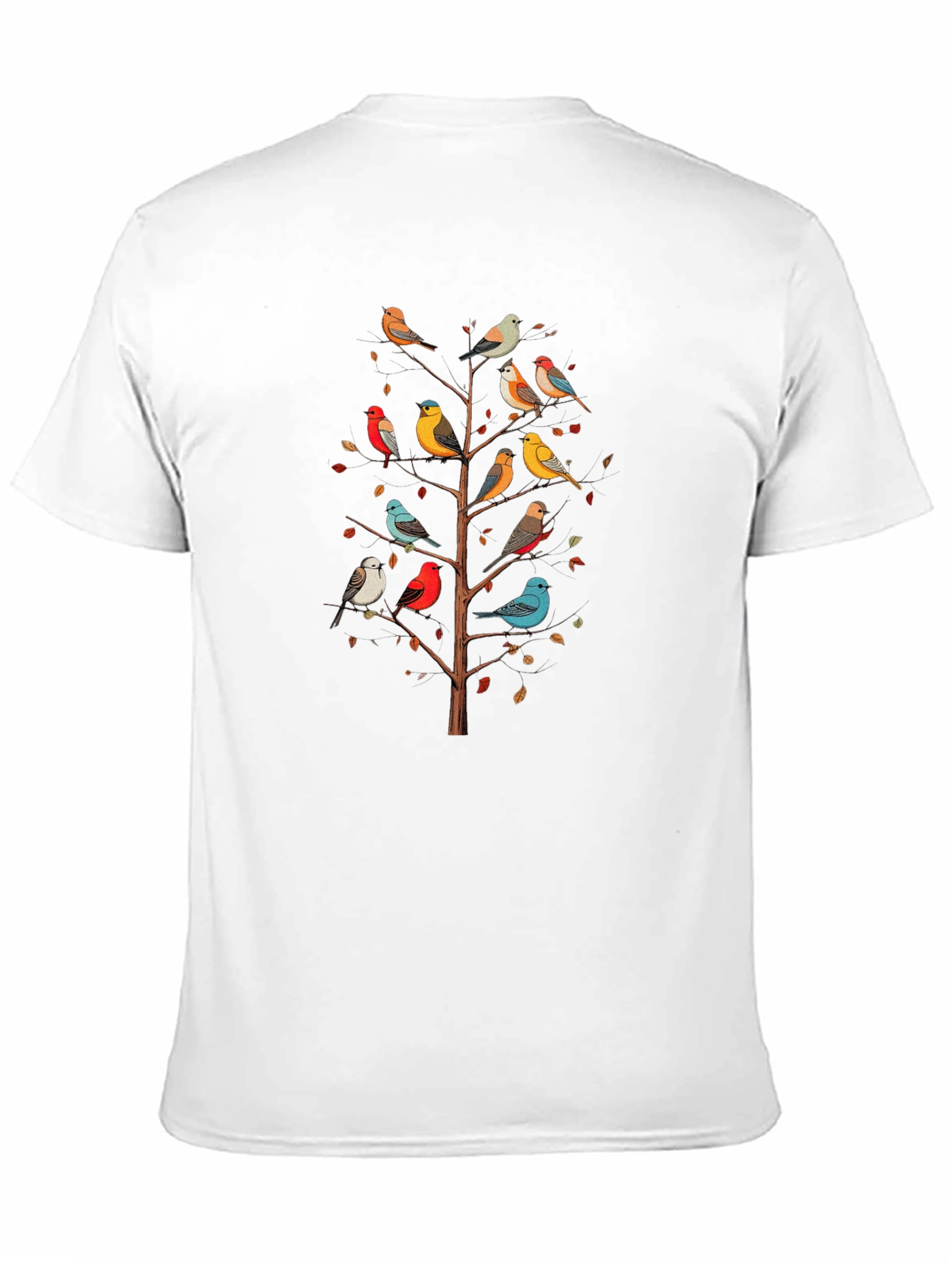Black Birds on a Tree Graphic T-Shirt - Nature Inspired Tee view 11