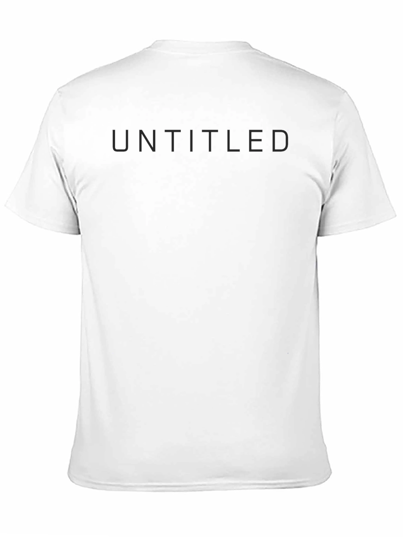 Black Untitled Black T-Shirt - Modern Minimalist Design view 11