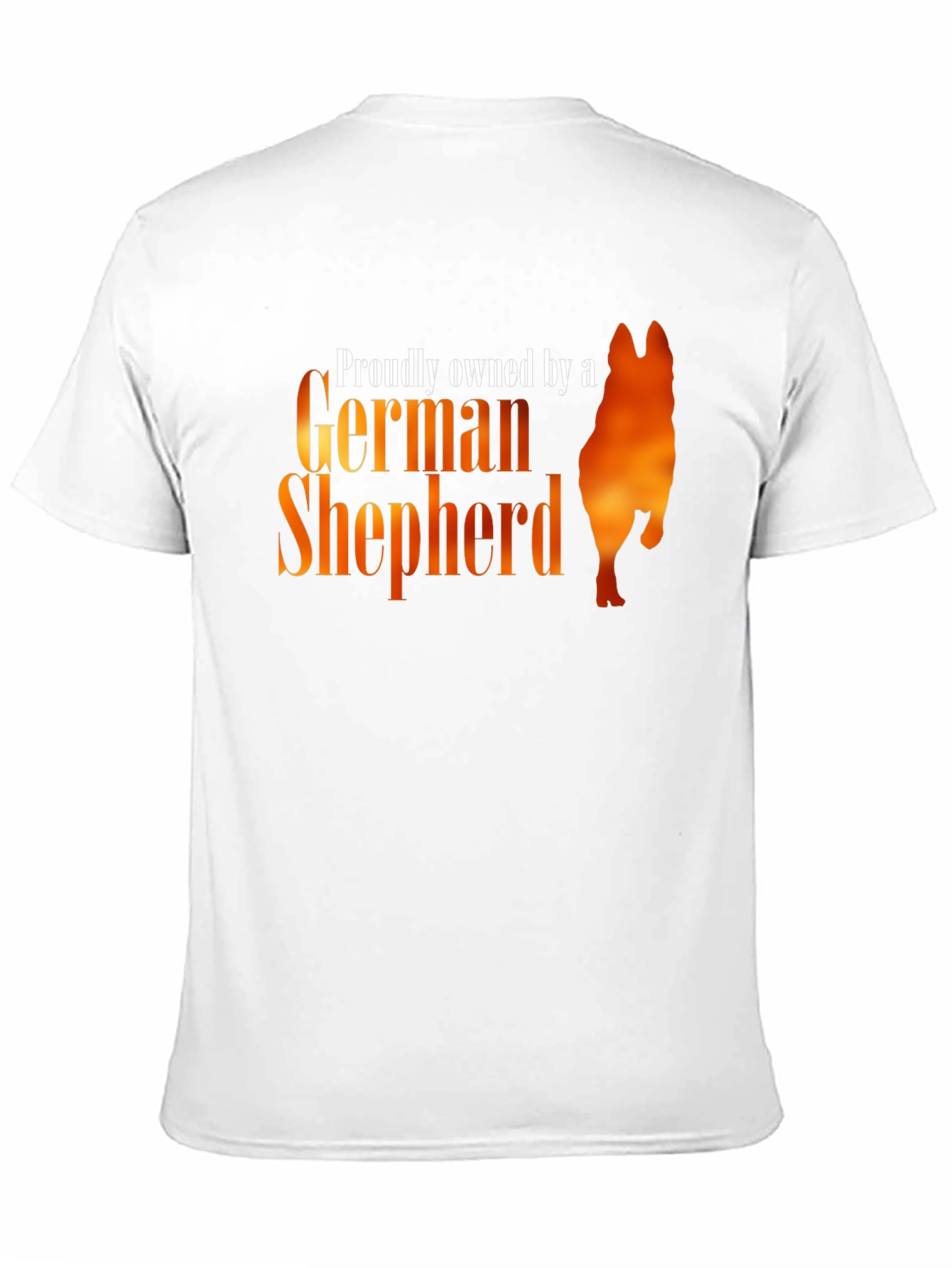 Black Proudly Owned by a German Shepherd T-Shirt view 11