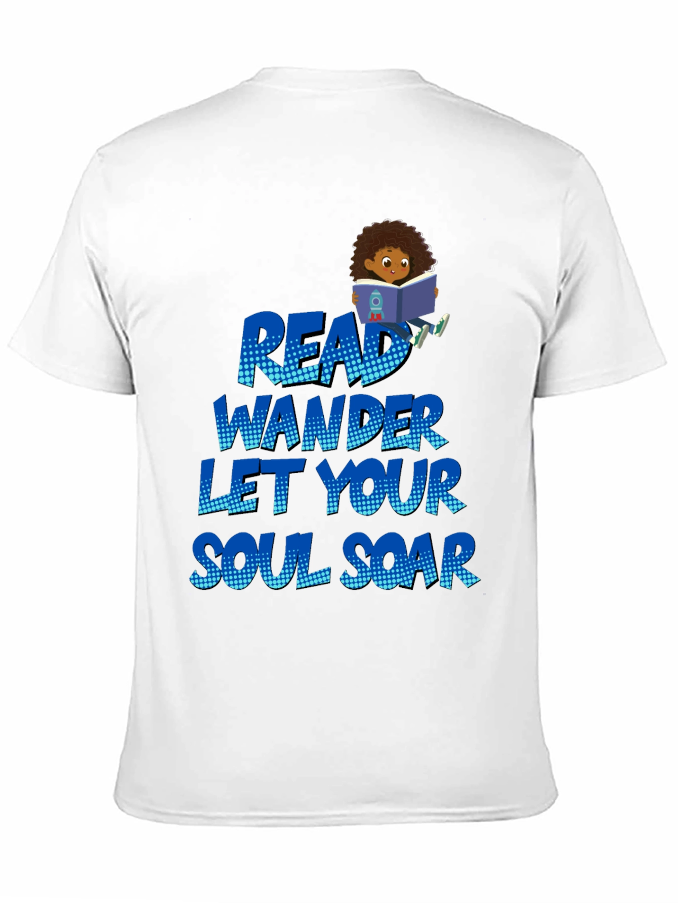 Black Read Wander Soul Soar Black T-Shirt view 11