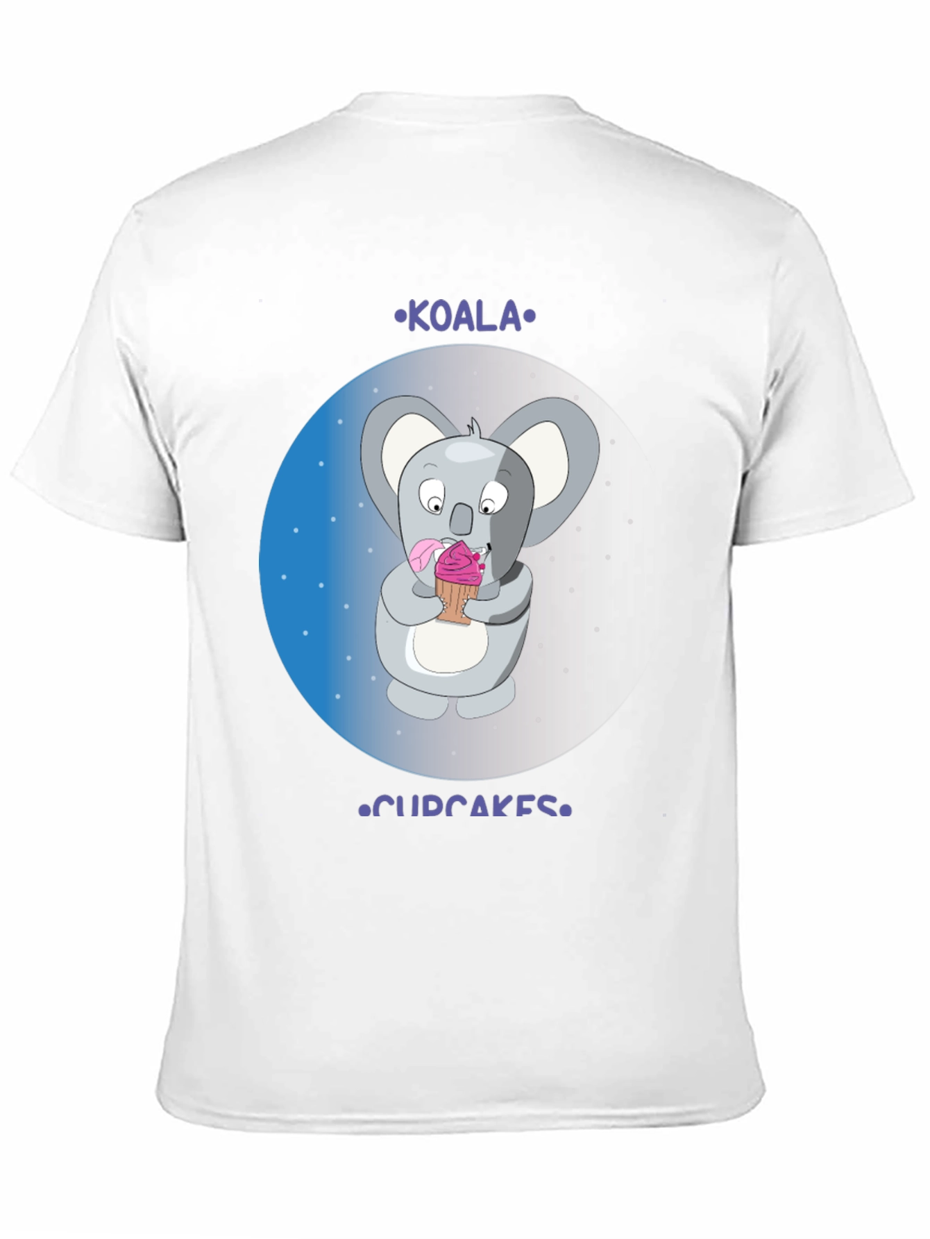 Black Koala Cupcakes Black T-Shirt view 11