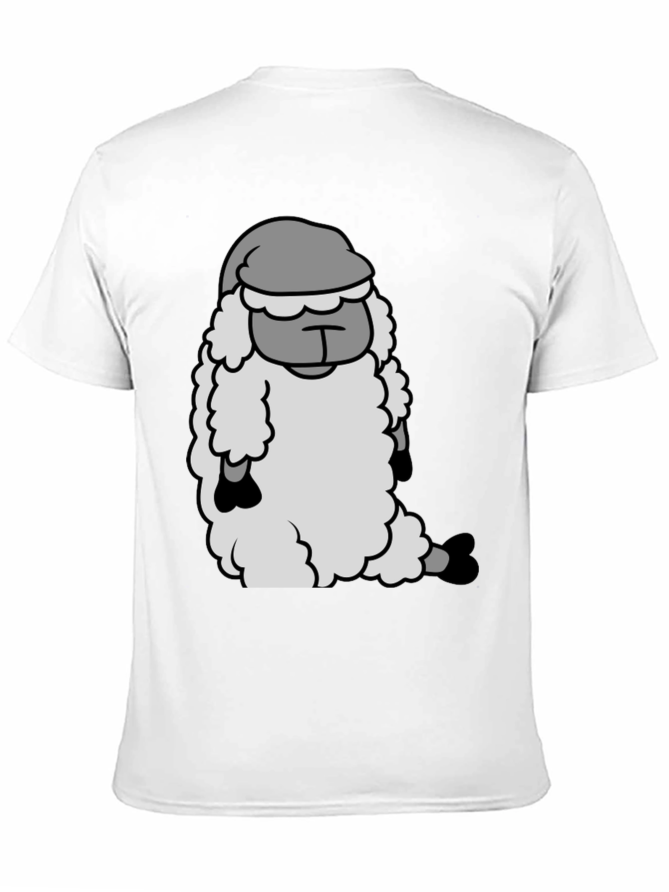 Black Sleepy Sheep Graphic Tee - Soft Cotton Comfort view 11