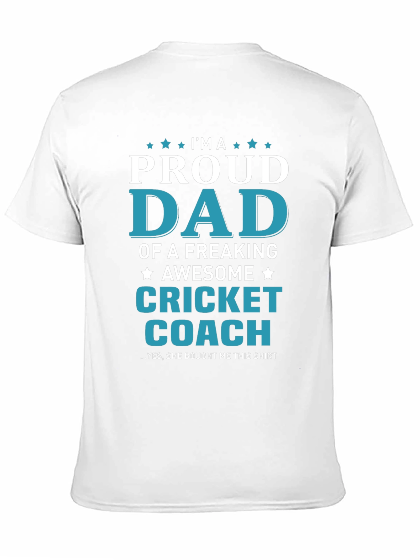 Black Proud Cricket Dad T-Shirt - Awesome Coach Apparel view 11