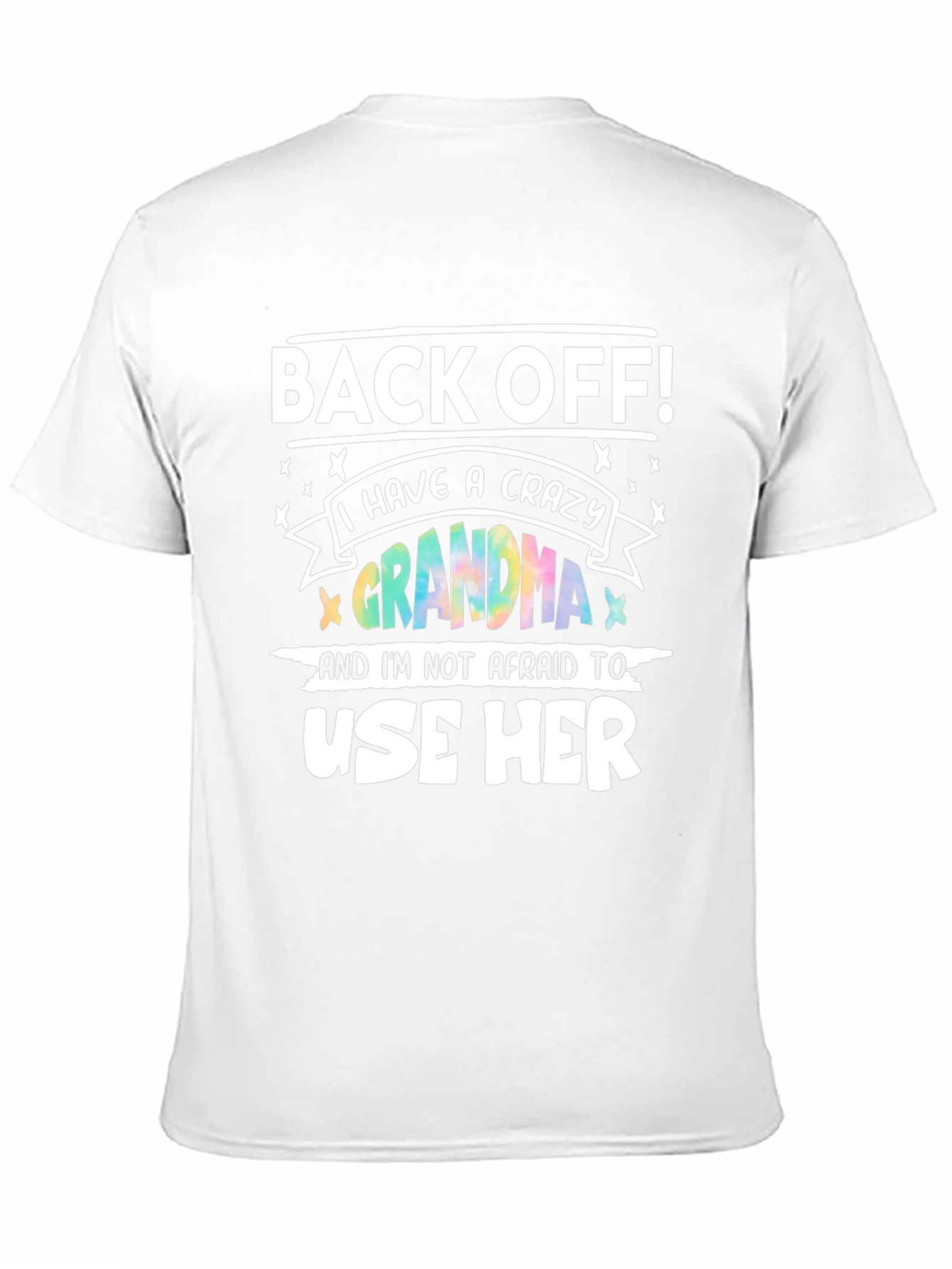 Black Crazy Grandma T-Shirt - Protective Grandchild Apparel view 11