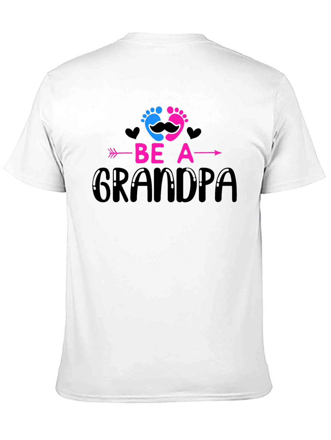 Black Be A Grandpa T-Shirt Baby Reveal Announcement view 11