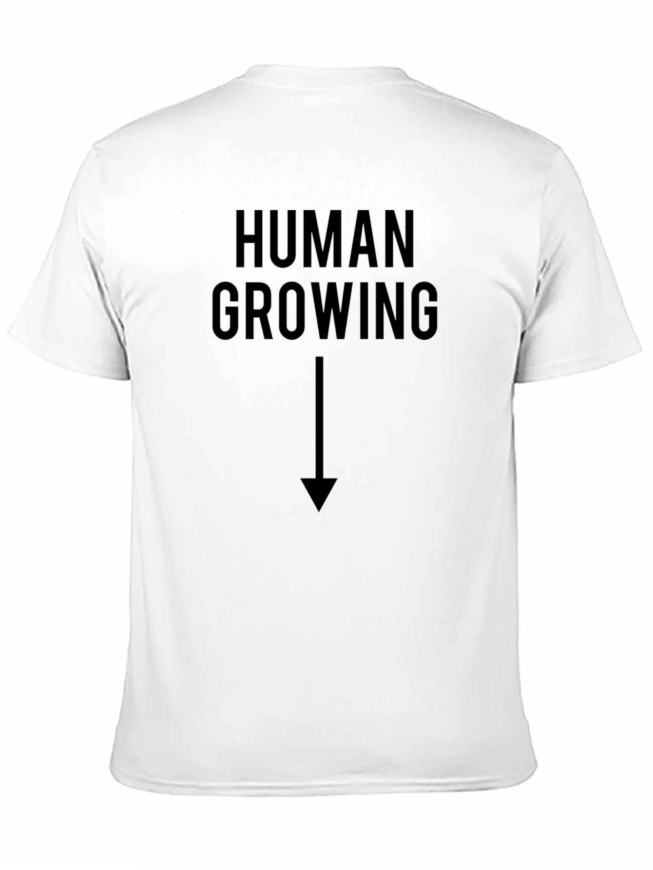Black Human Growing T-Shirt - Funny Adult Humor Tee view 11