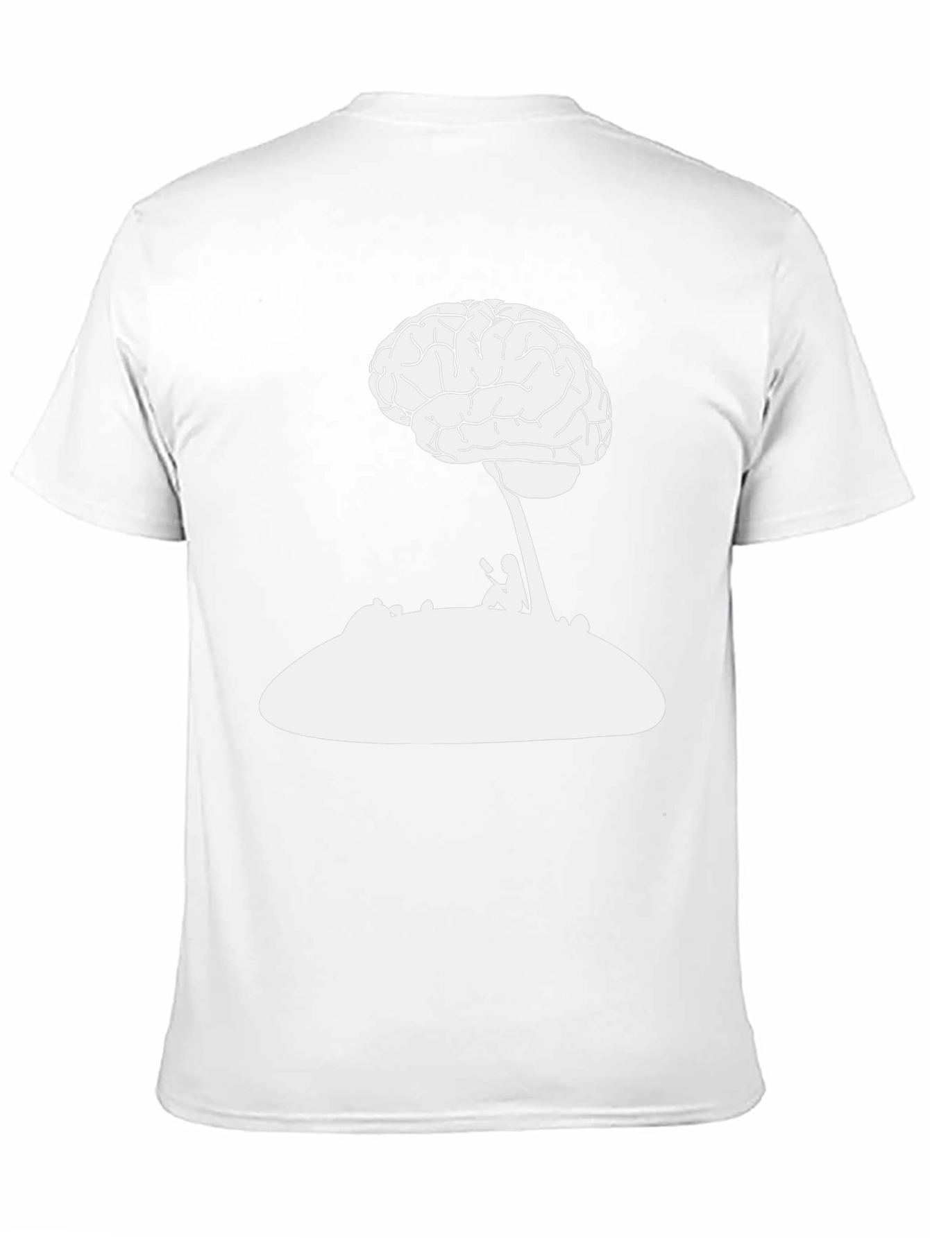 Black Brainy Black Tee - Thinker's Delight view 11