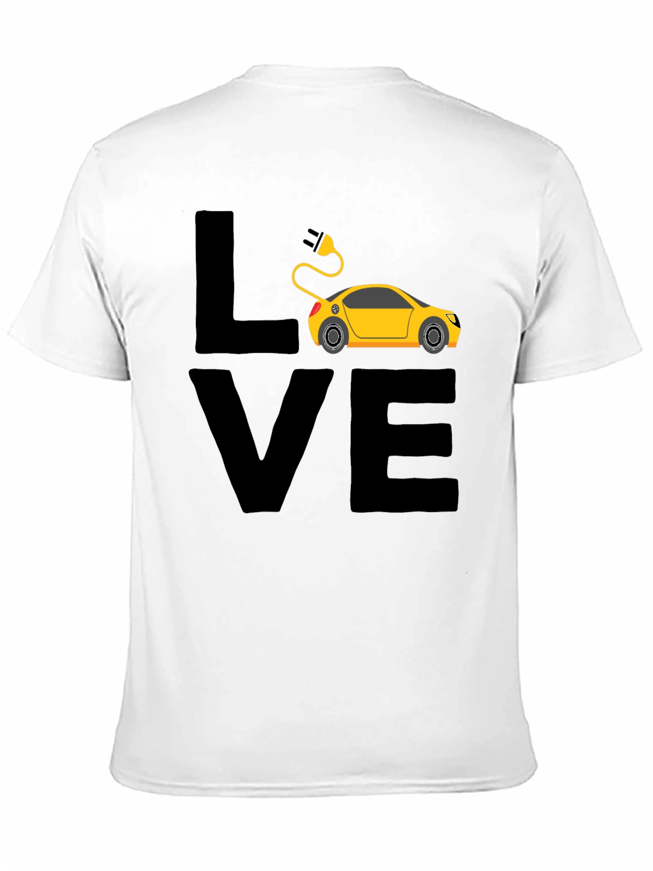 Black Electric Car Lover T-Shirt - Black view 11