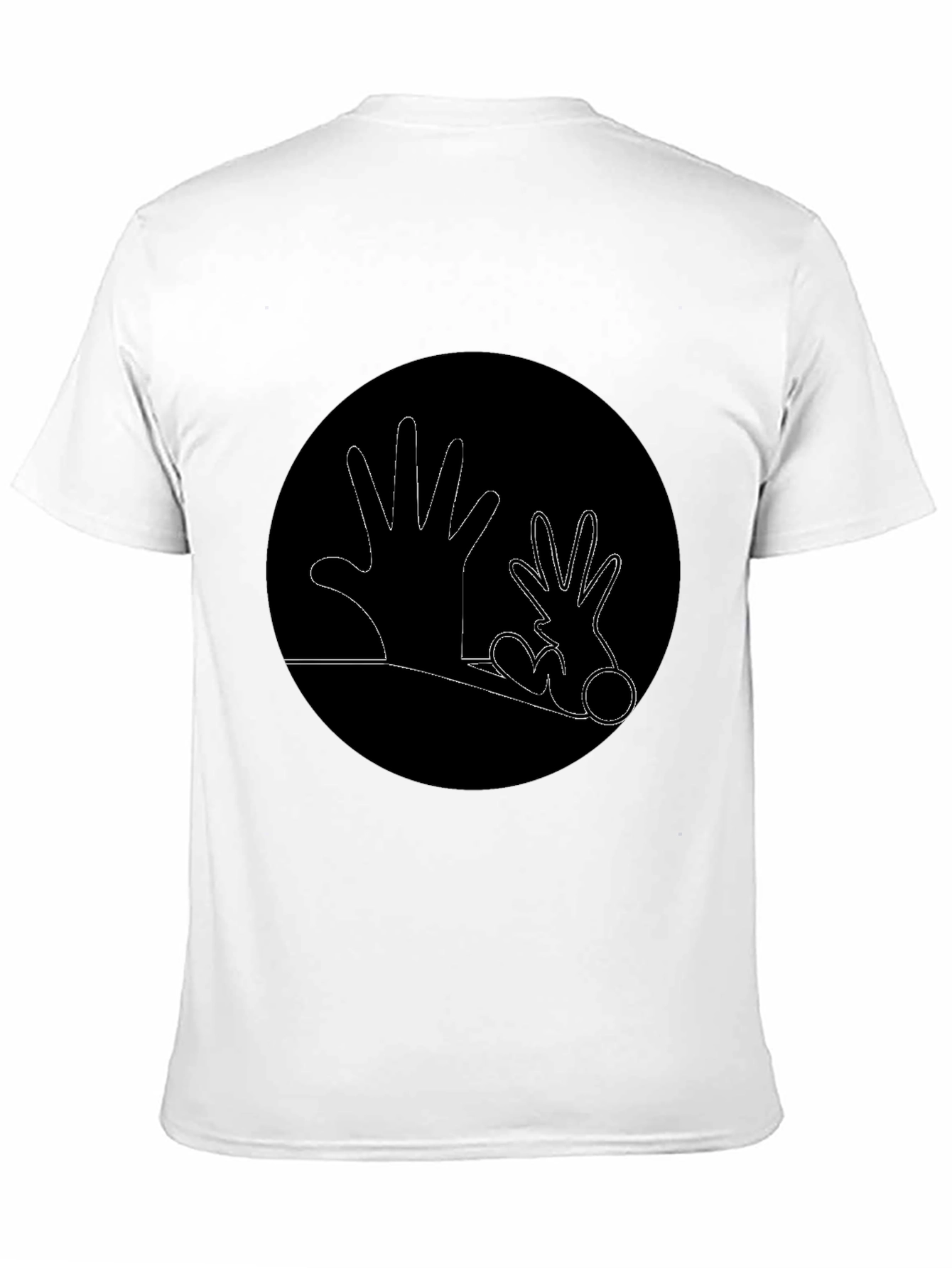 Black Hands Graphic Black T-Shirt view 11
