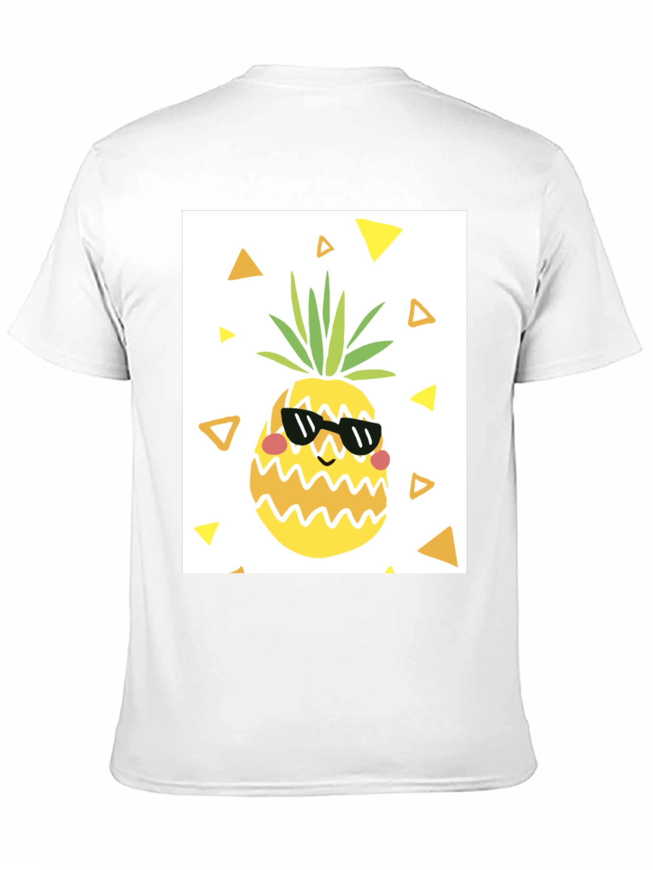 Black Cool Pineapple Graphic T-Shirt - Black Casual Tee view 11