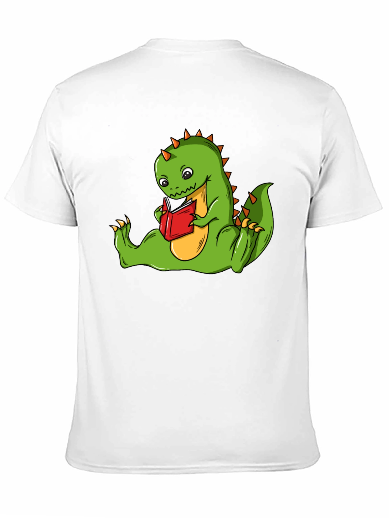 Black Dinosaur Reading Book T-Shirt - Fun Graphic Tee view 11