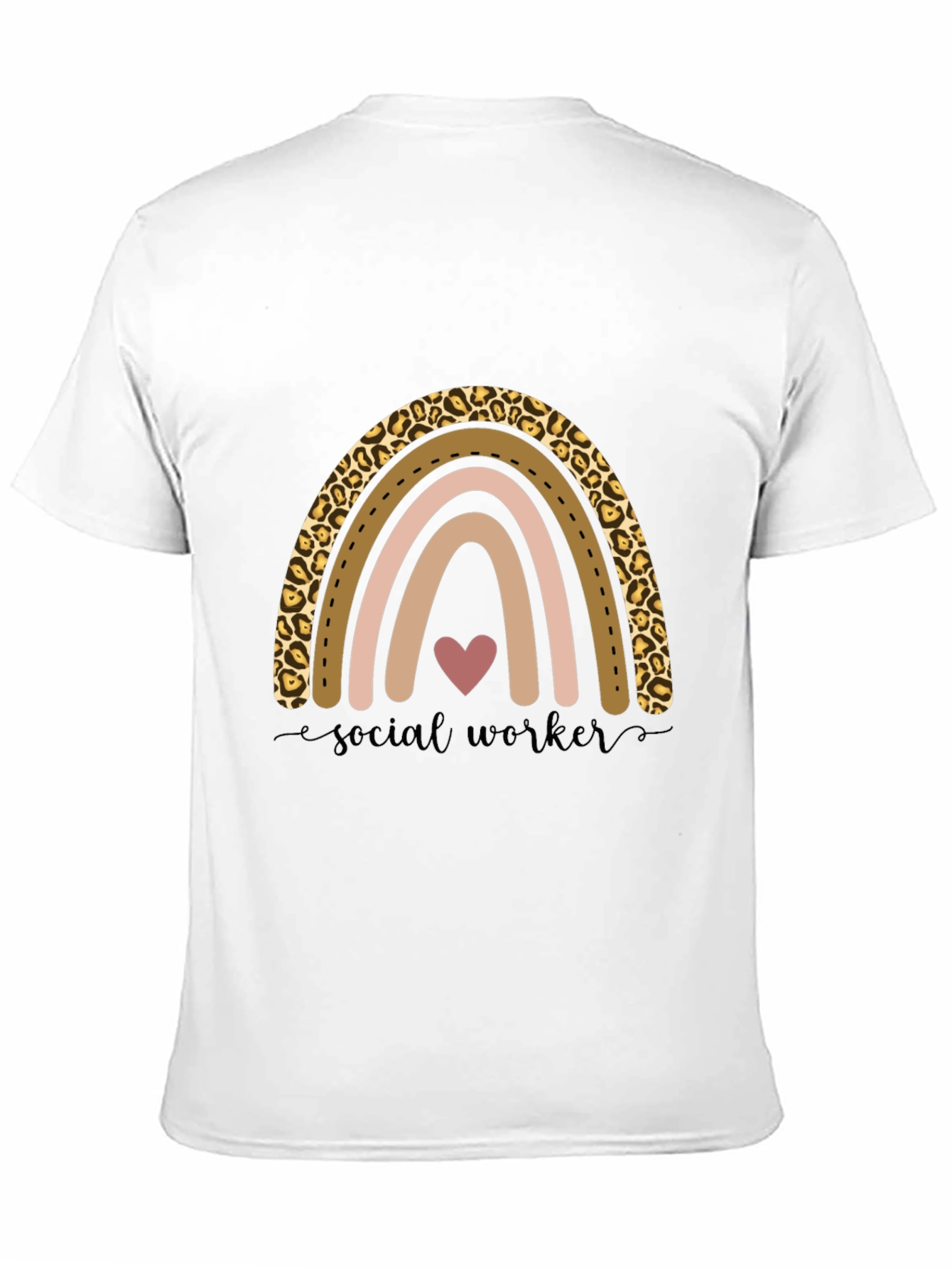 Black Social Worker Rainbow Graphic Tee view 11