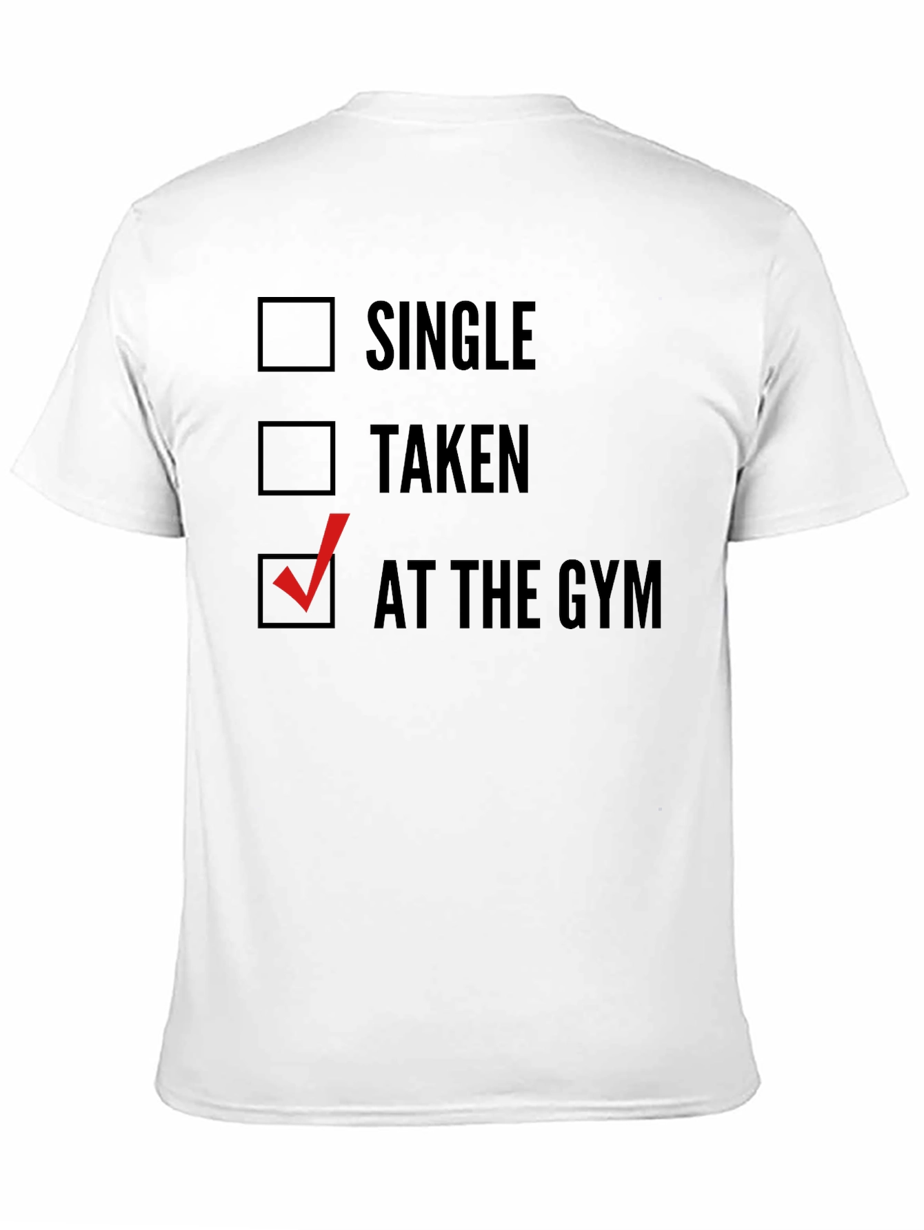 Black Gym Life Tee: Single, Taken, At The Gym view 11