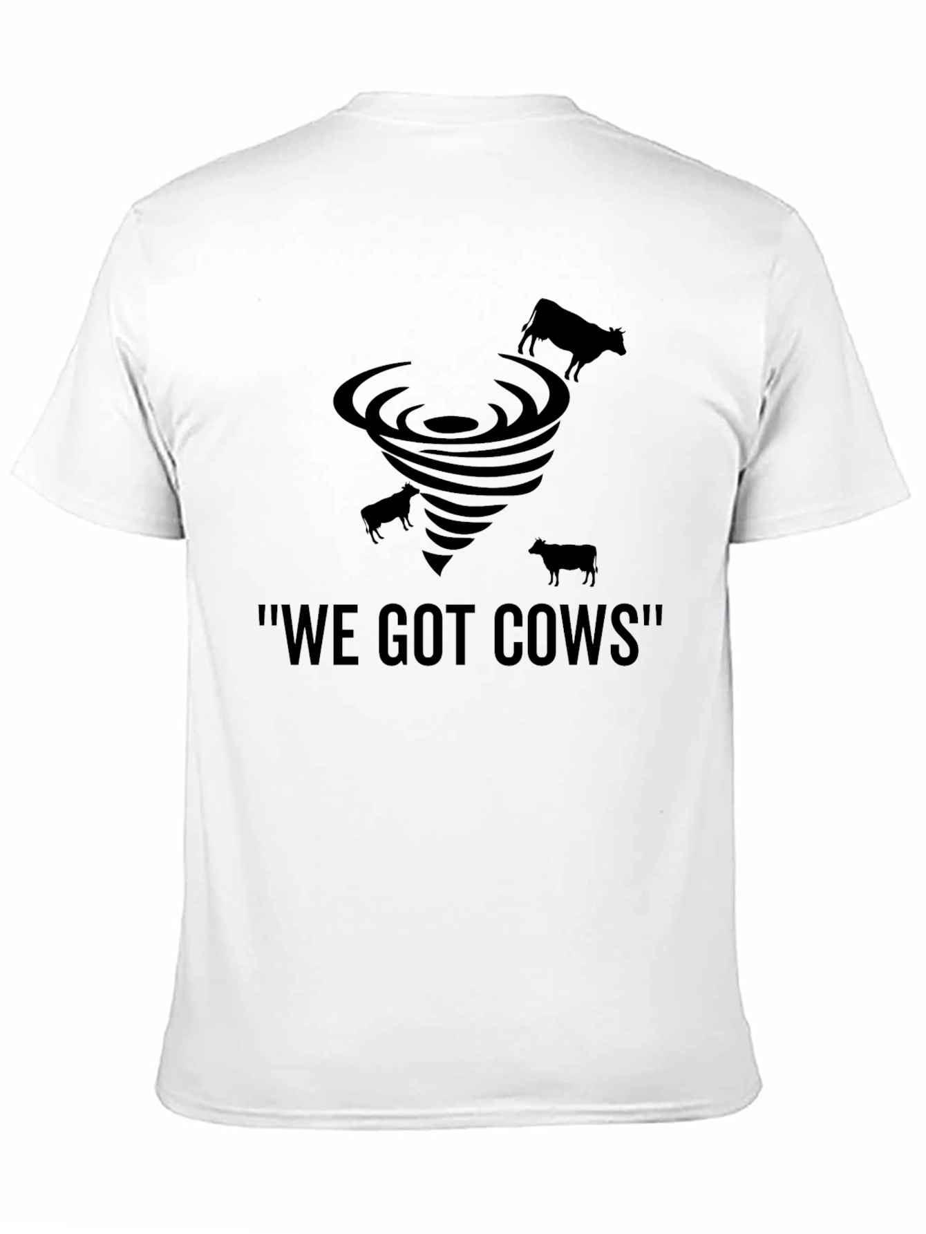 Black We Got Cows Tornado Graphic T-Shirt view 11
