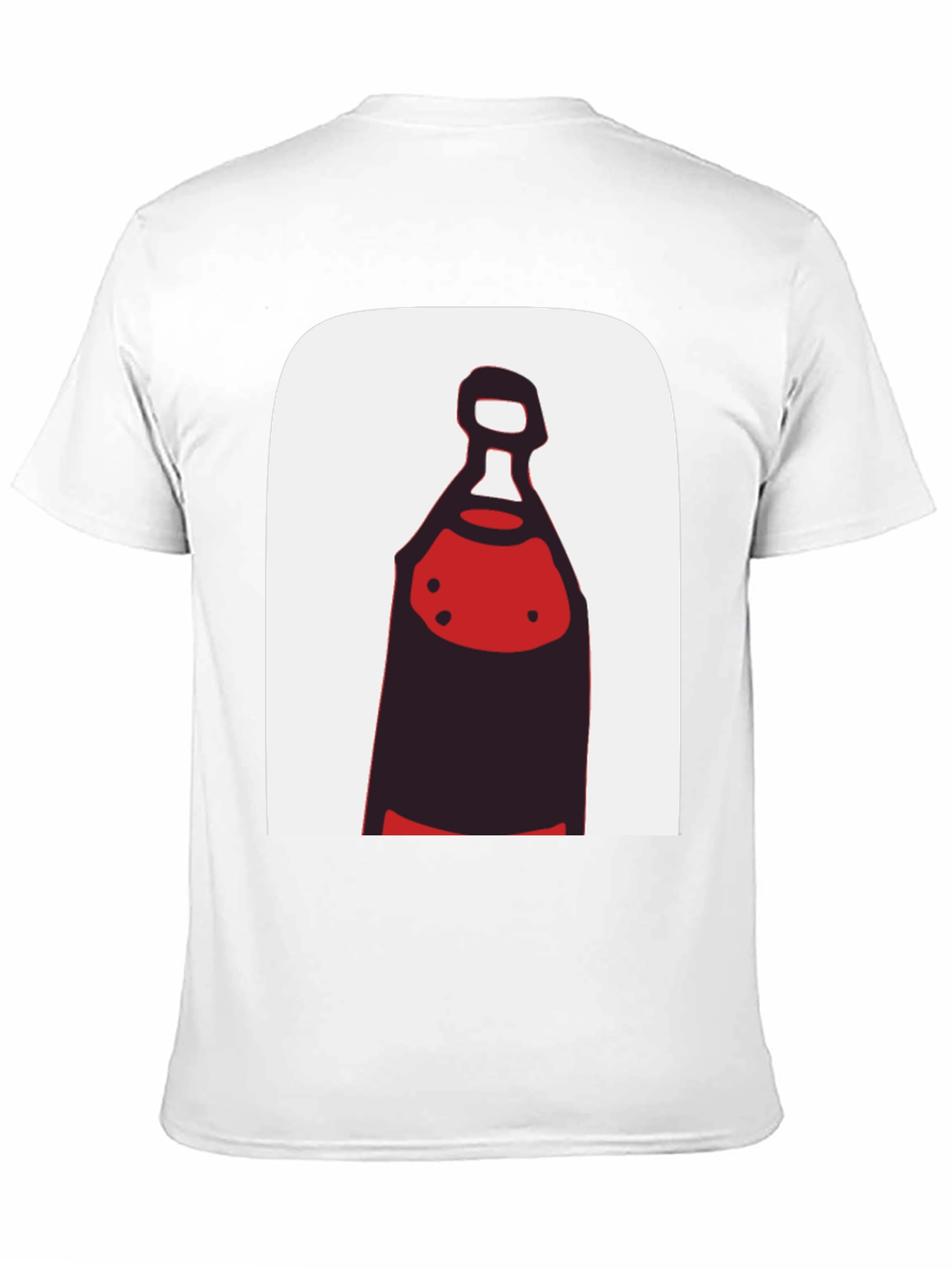 Black Abstract Bottle Graphic Tee - Black Cotton view 11