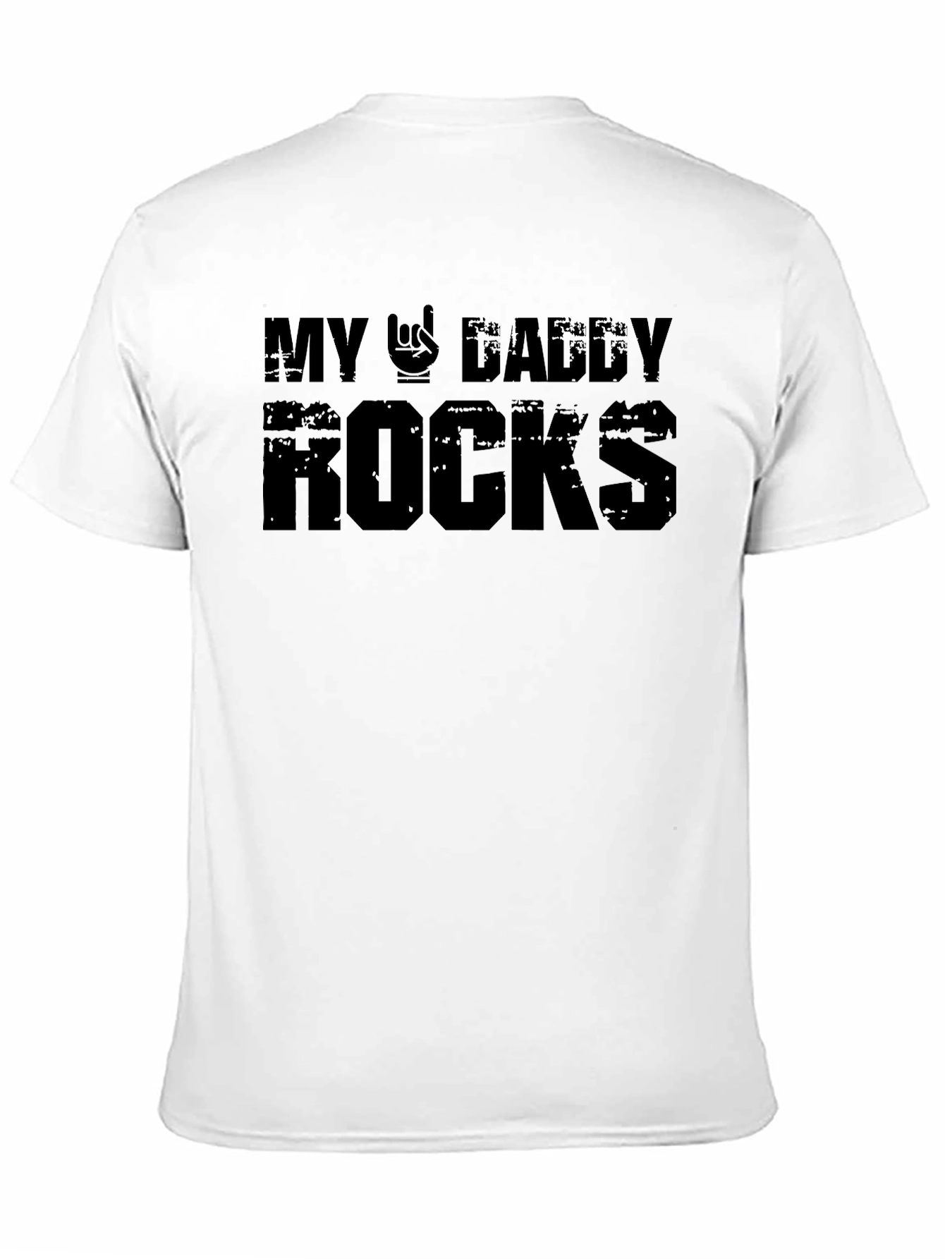 Black My Daddy Rocks Graphic T-Shirt view 11