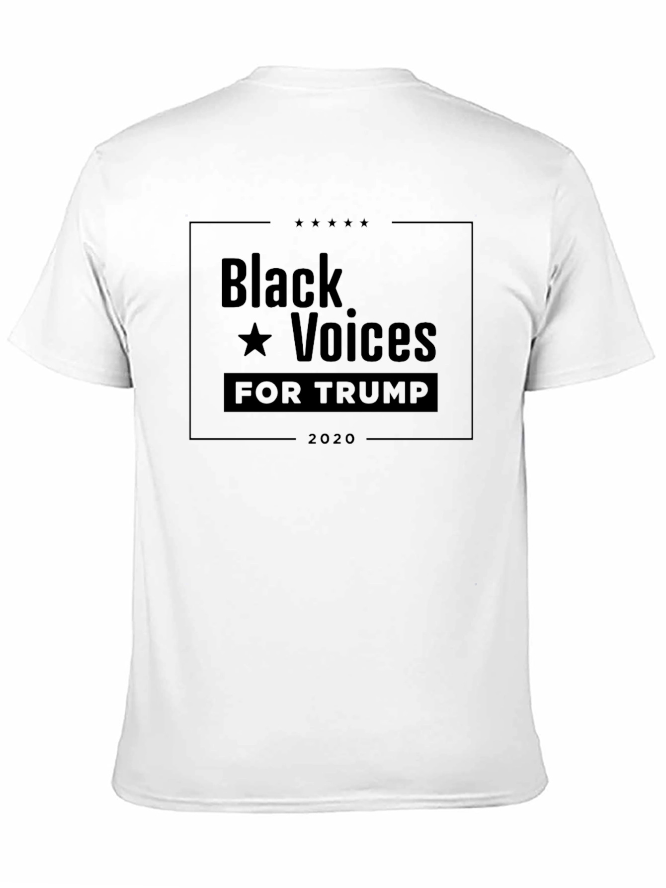 Black Black Voices for Trump 2020 T-Shirt view 11