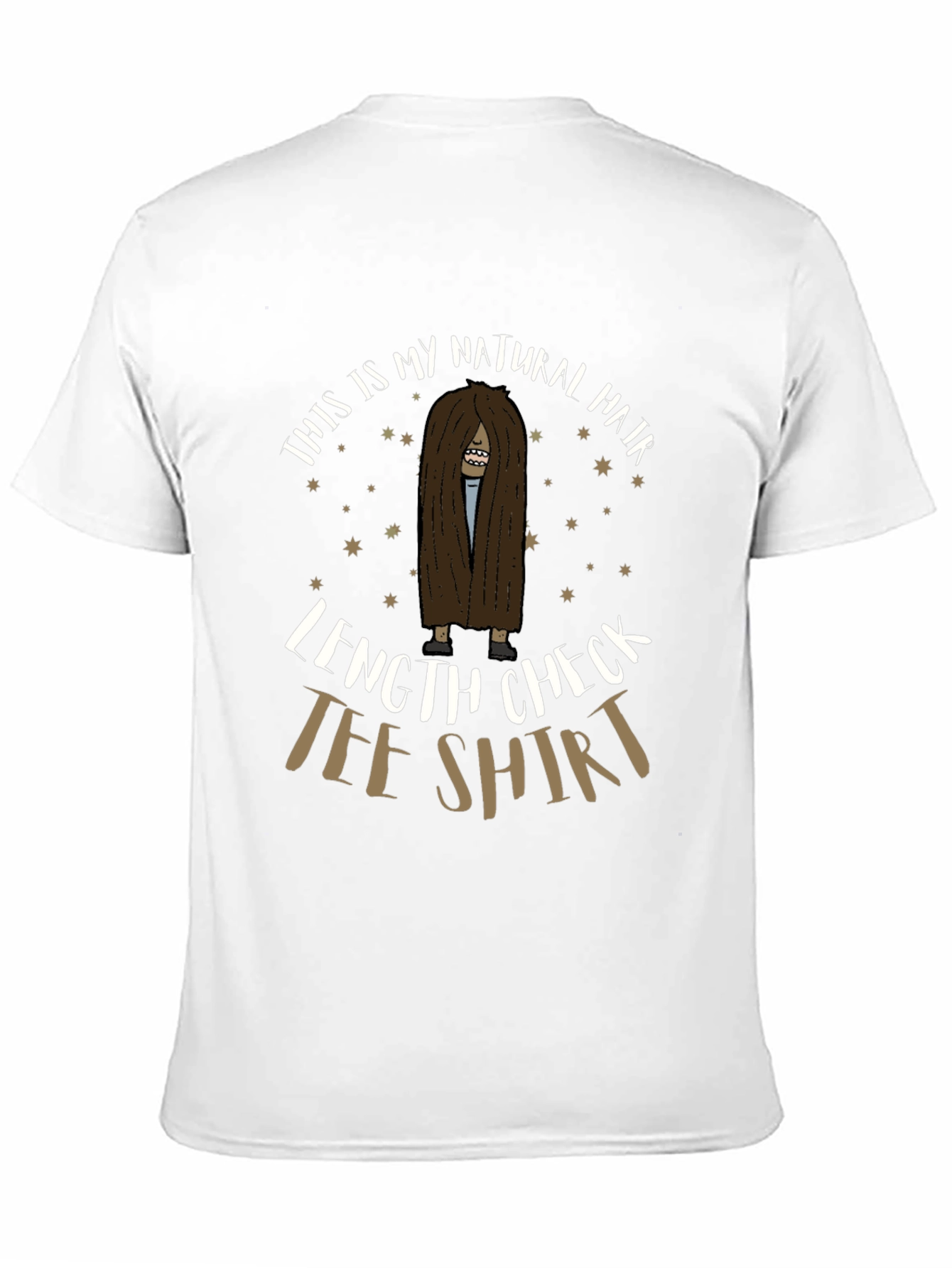 Black Natural Hair Length Check Tee view 11