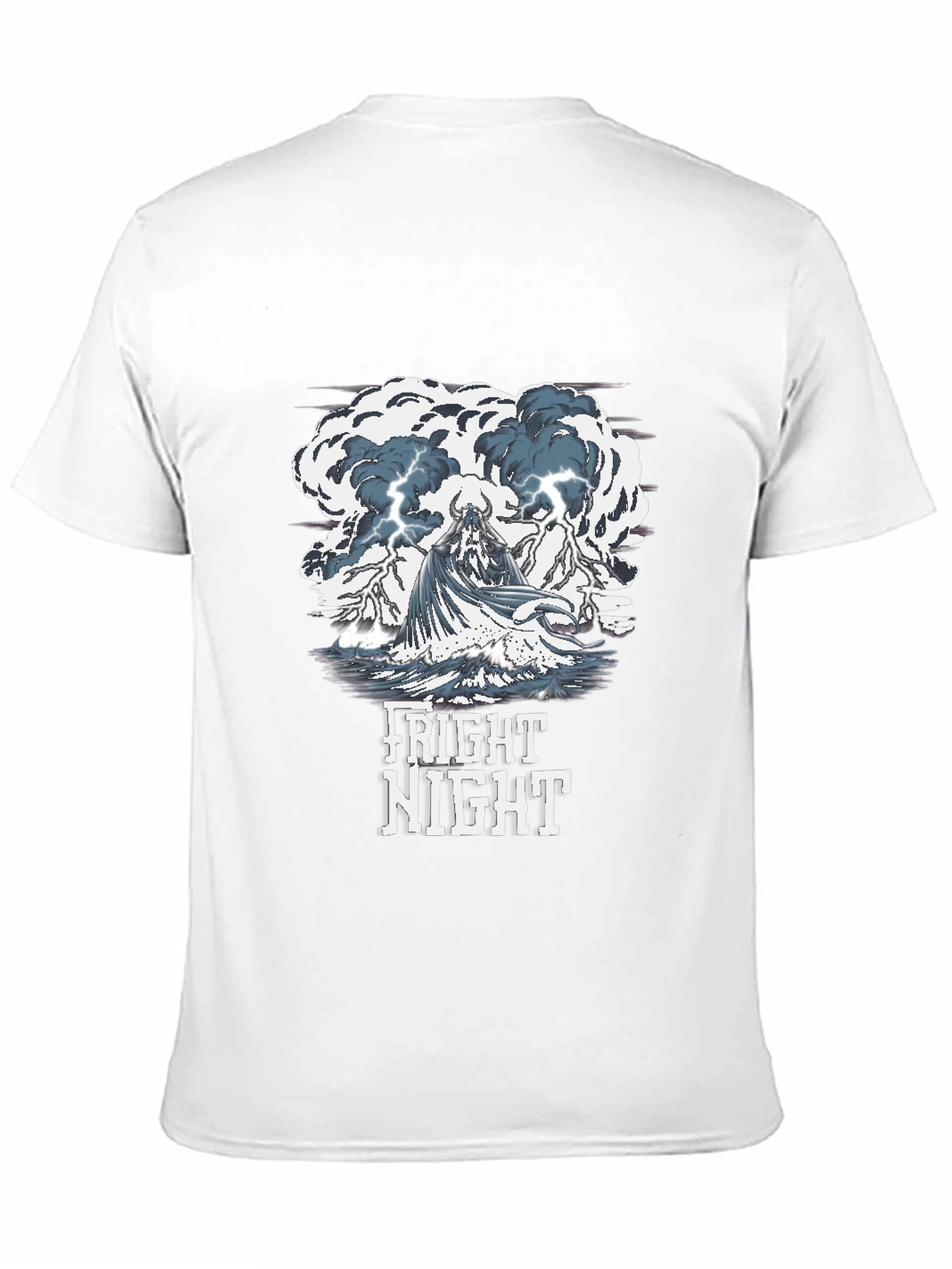 Black Fright Night Graphic Print T-Shirt view 11