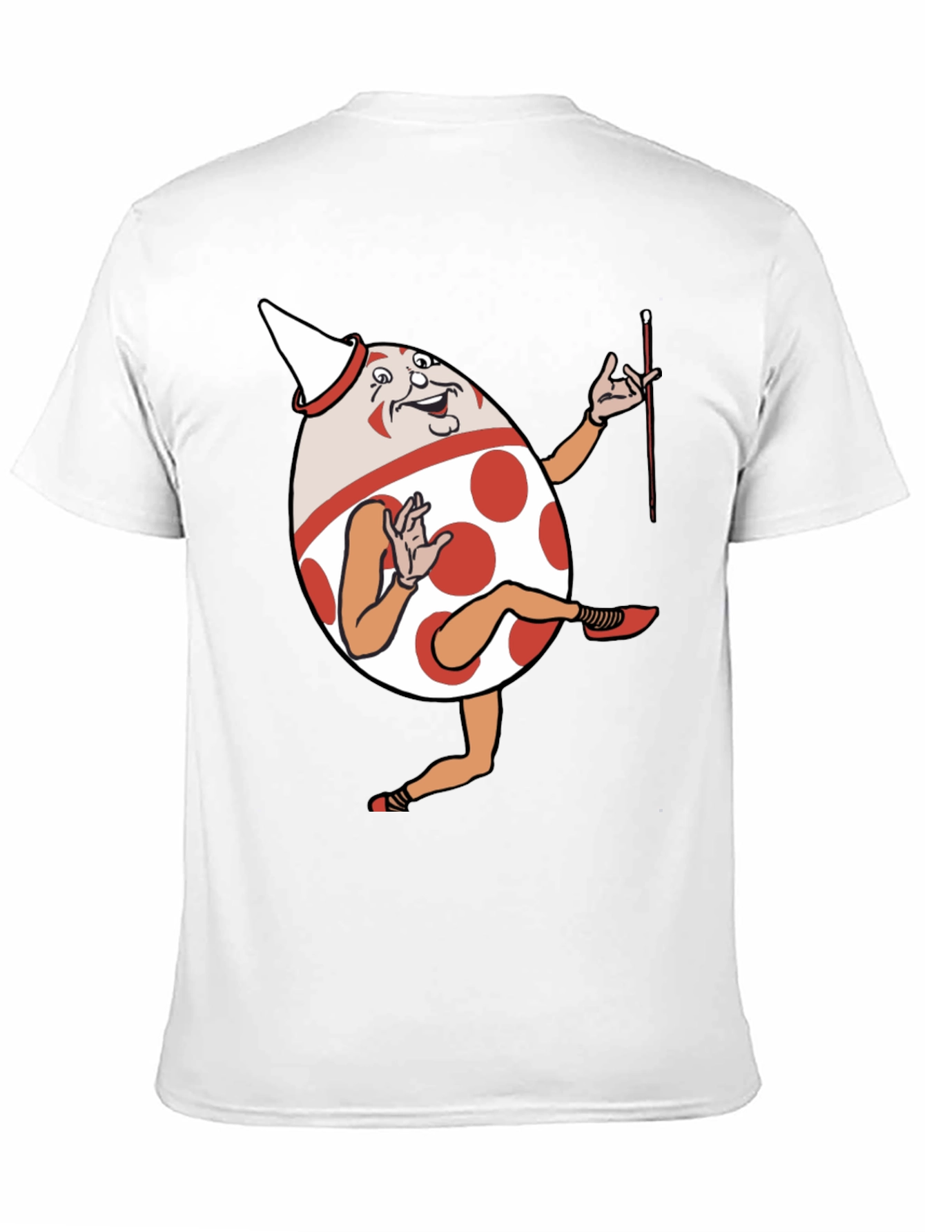 Black Funny Egg Cartoon Character Graphic T-Shirt view 11