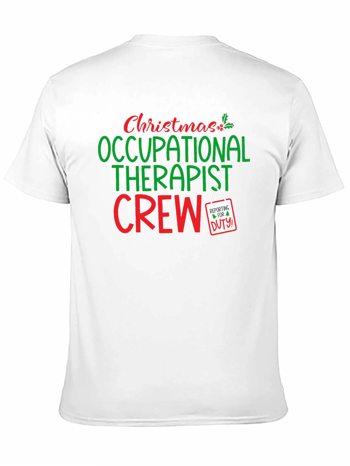 Christmas Occupational Therapist Crew Holiday T-Shirt - 11