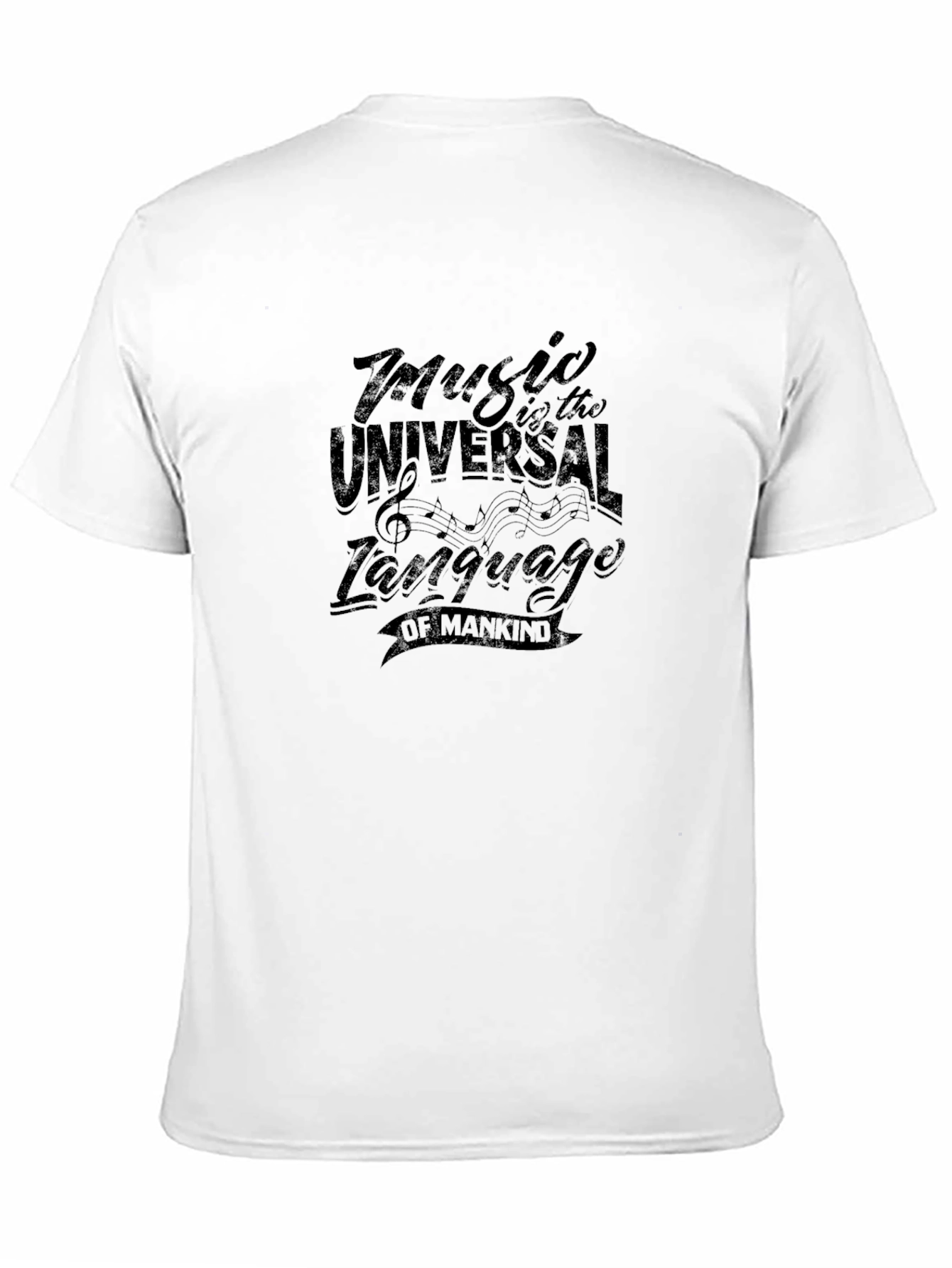 Black Music is the Universal Language Graphic T-Shirt view 11