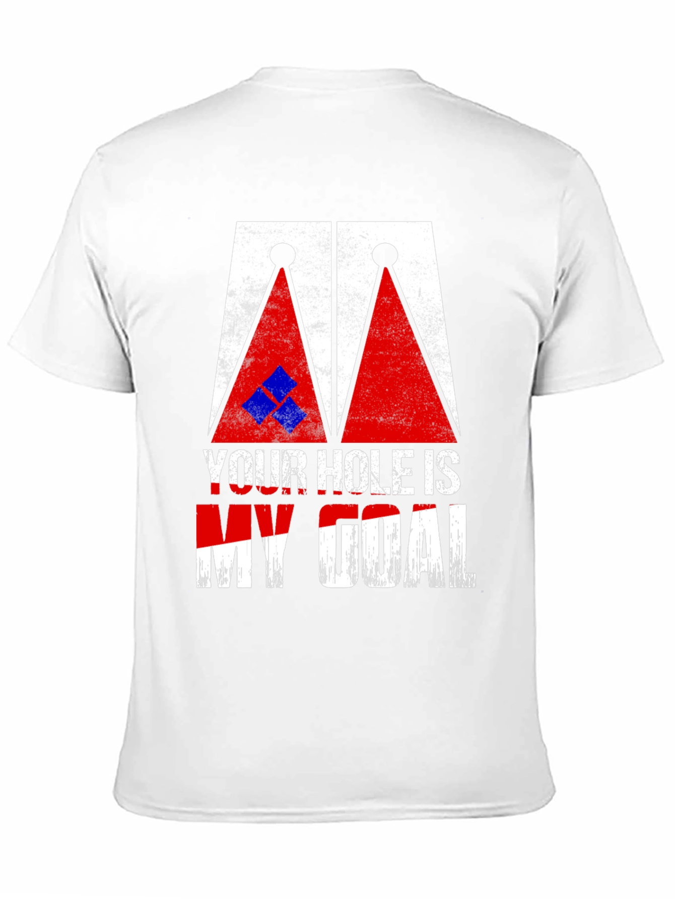 Black Cornhole T-Shirt: Your Hole Is My Goal Tee view 11