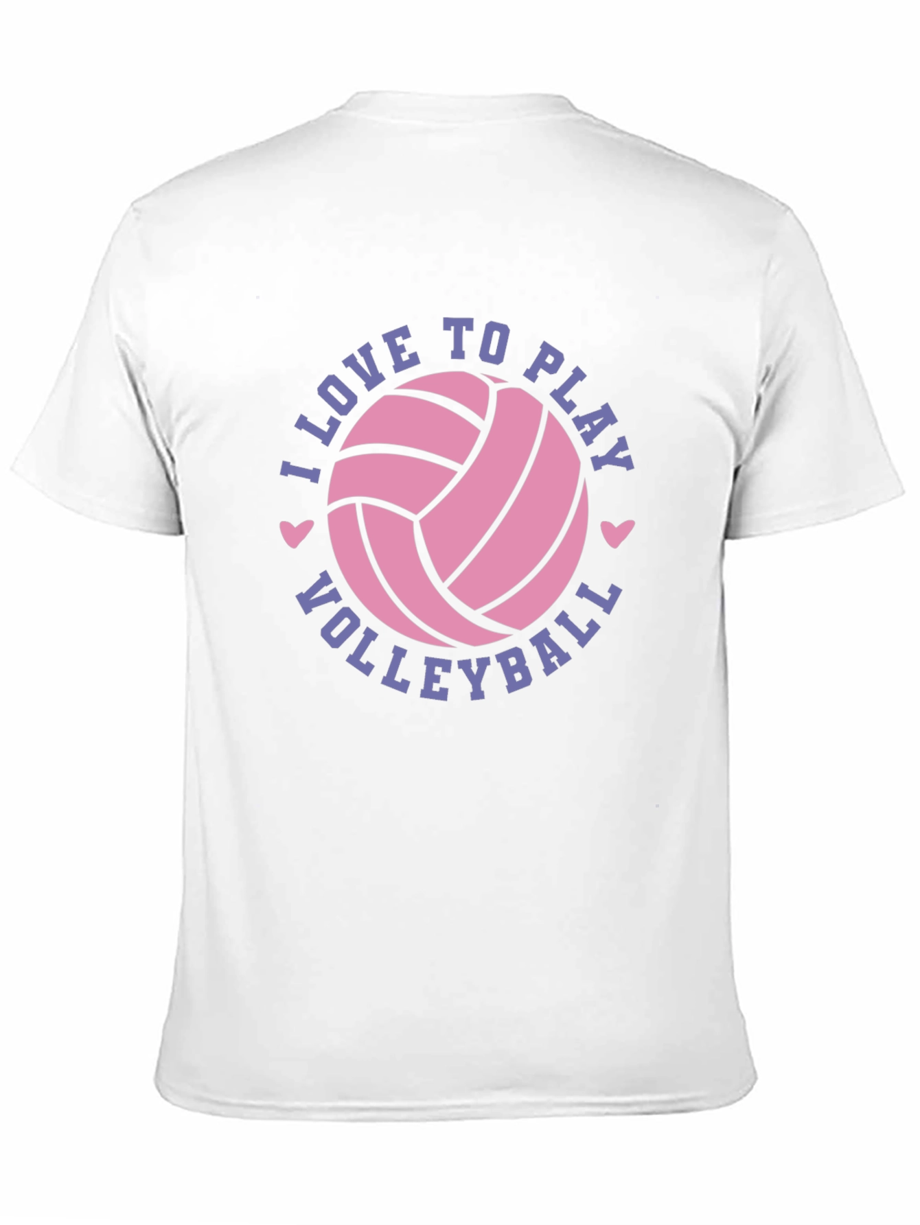 Black I Love to Play Volleyball Graphic Tee Shirt view 11