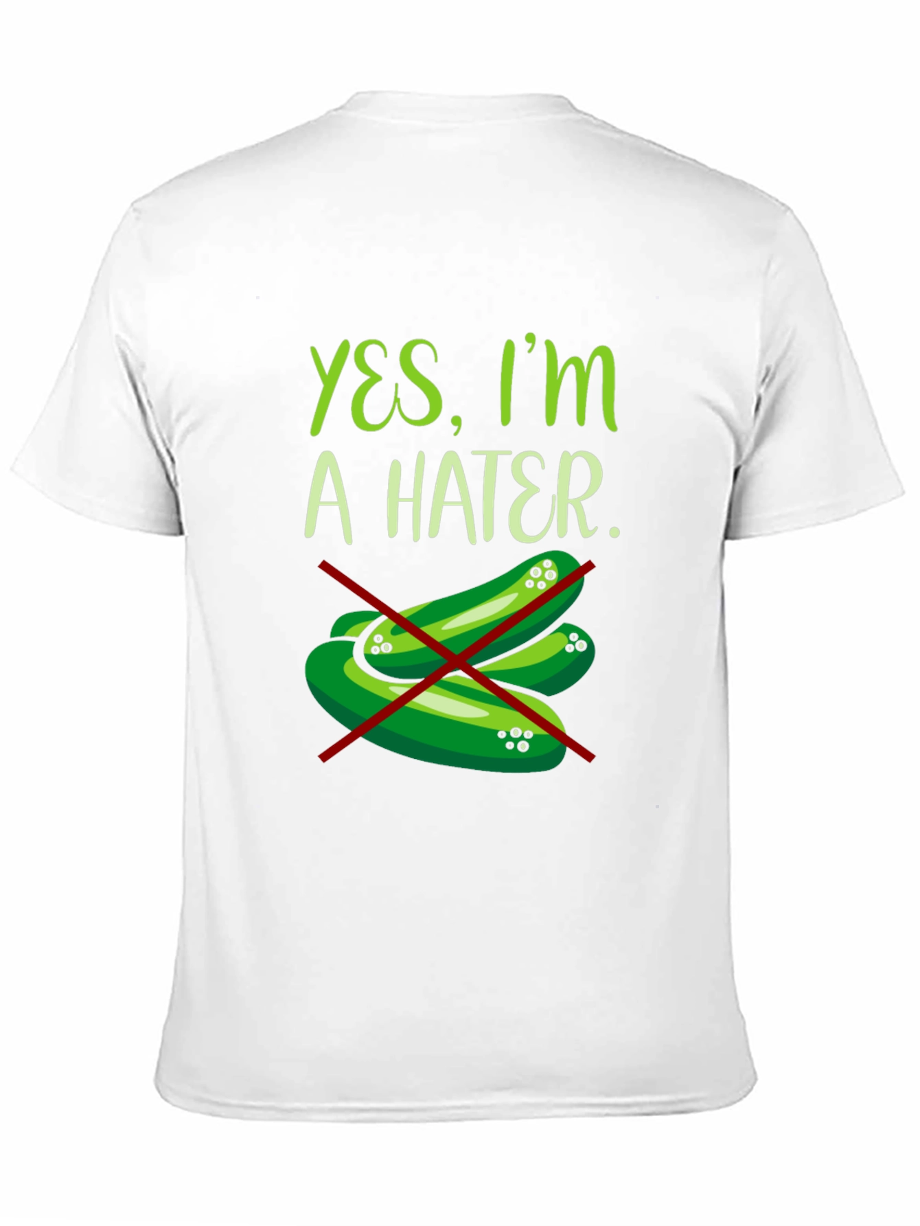 Black Yes, I'm a Hater Pickle T-Shirt view 11