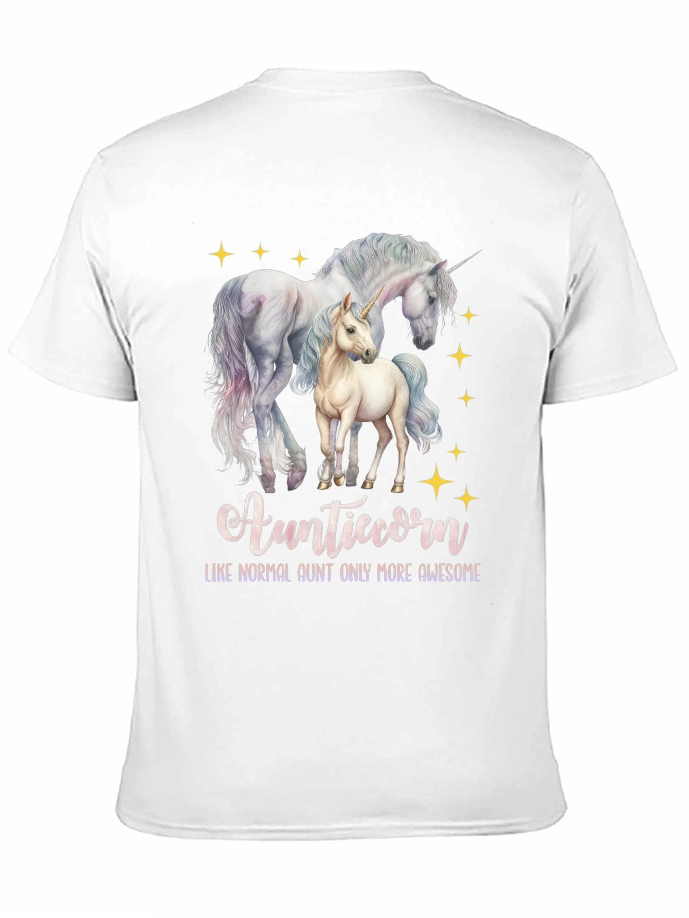 Black Auntiecorn Unicorn Graphic Tee view 11