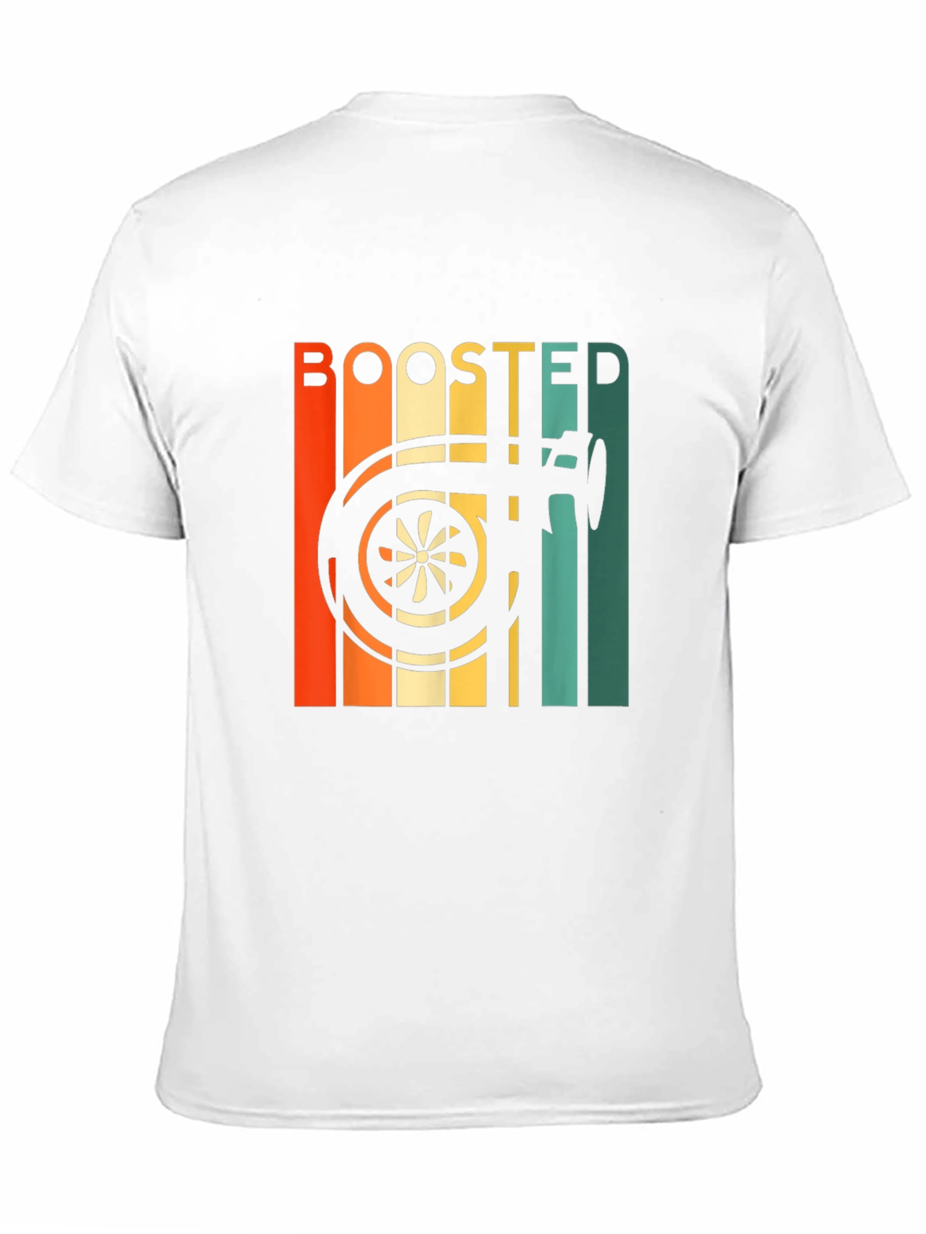 Black Boosted Turbo T-Shirt - Automotive Enthusiast Style view 11