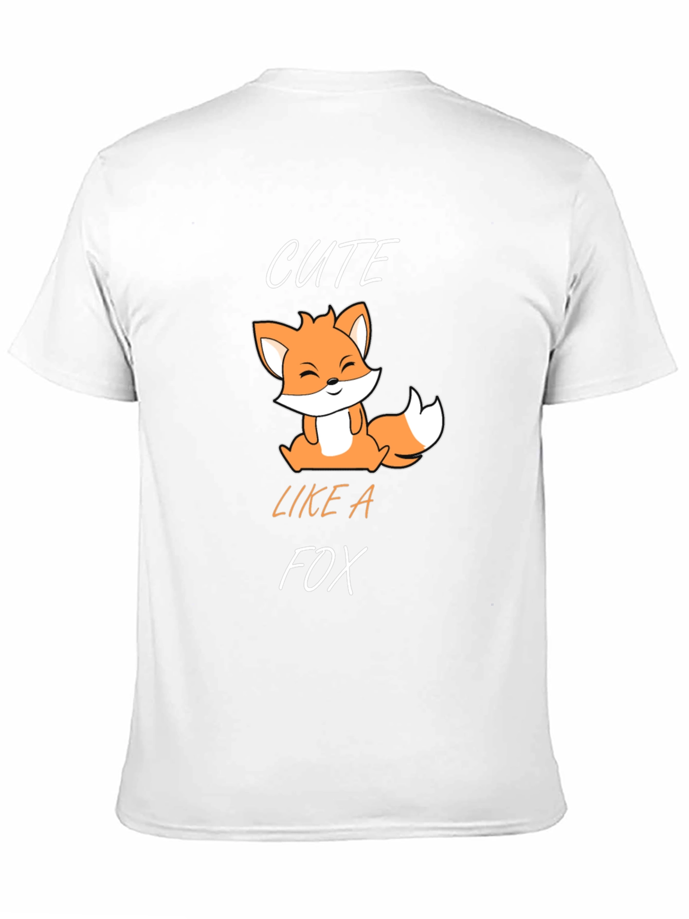 Black Cute Fox Graphic T-Shirt - Black view 11