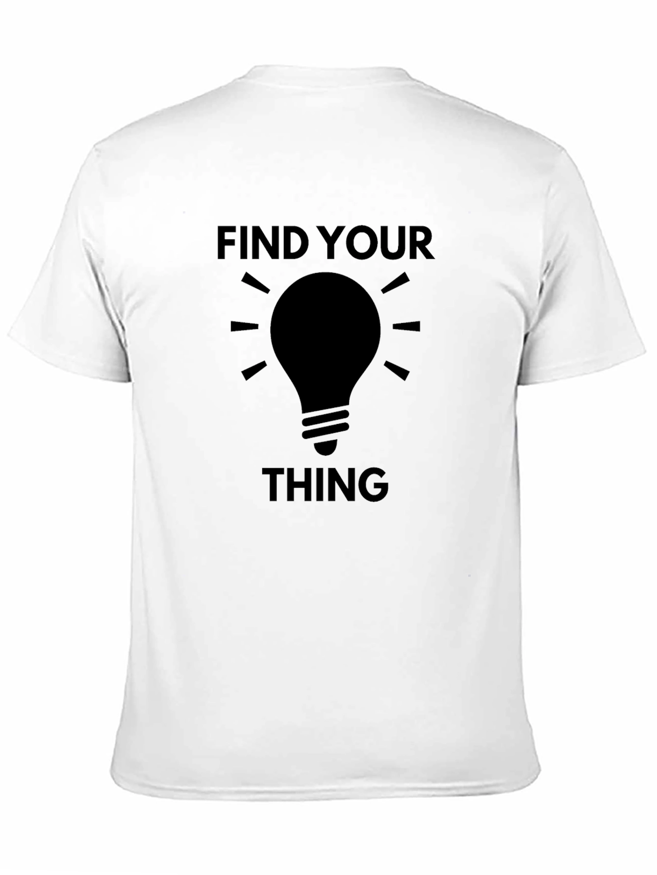Black Find Your Thing T-Shirt - Idea Bulb Graphic Tee view 11