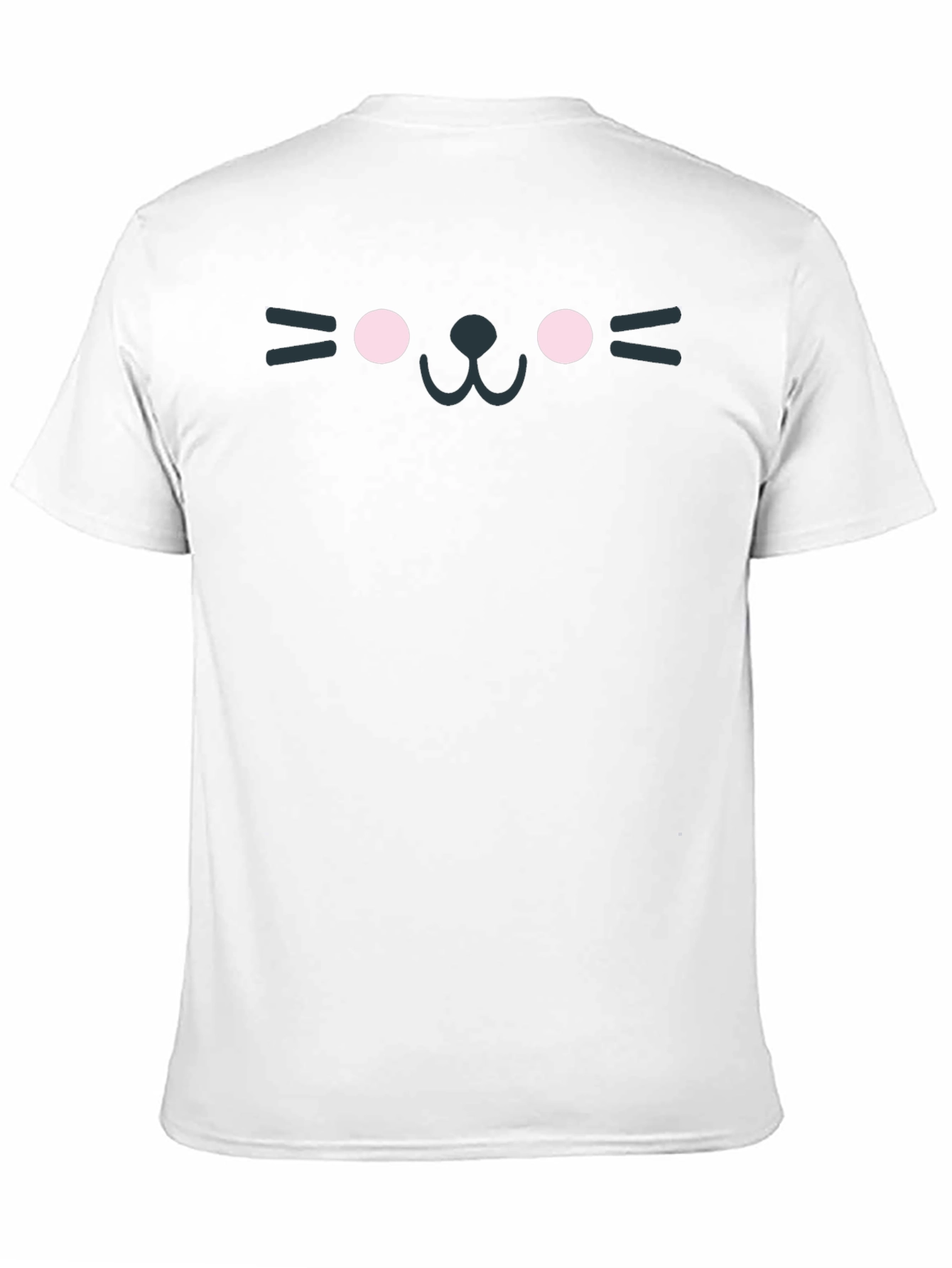 Cute Black Cat Face T-Shirt - Unisex - 11