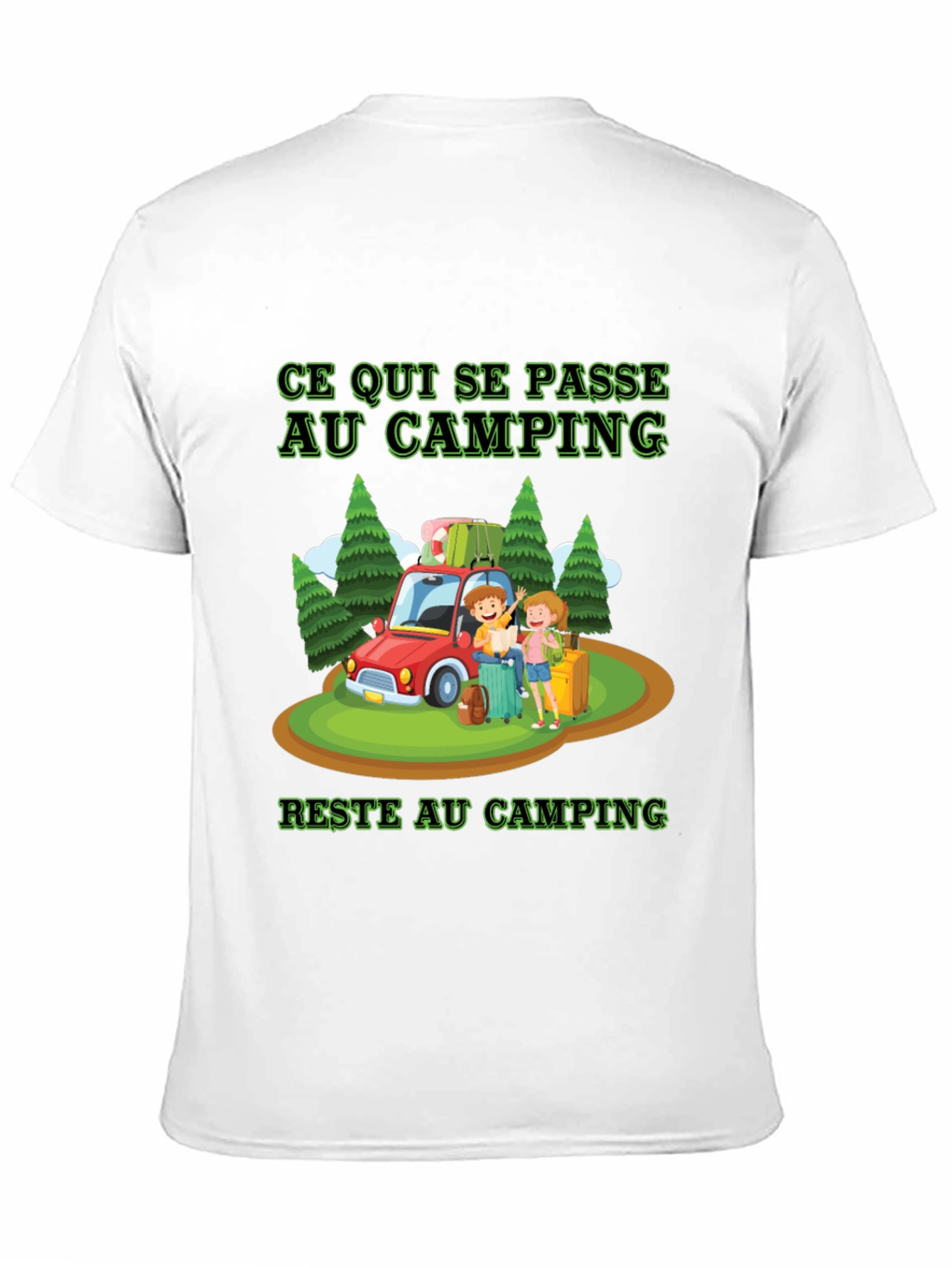 Black Camping Trip T-Shirt view 11