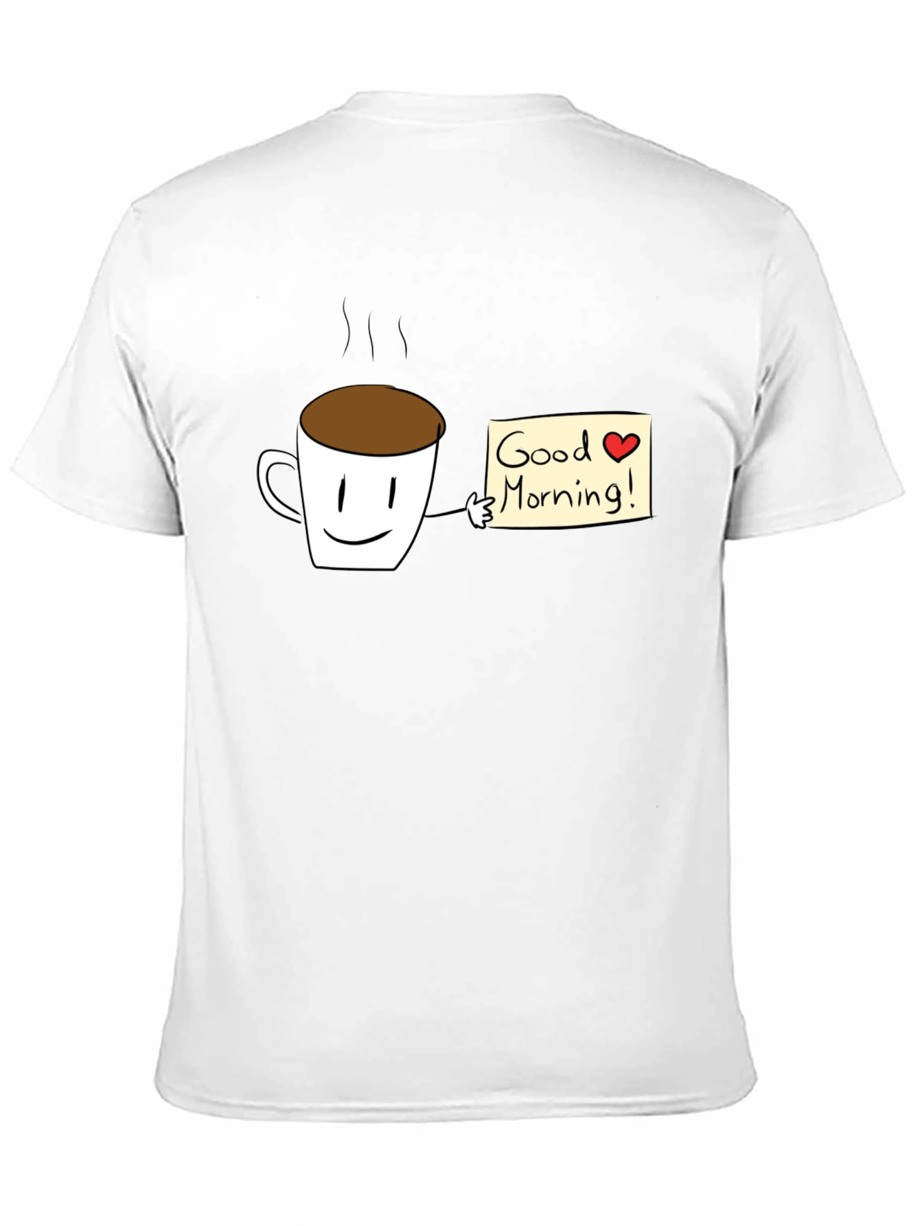 Black Good Morning Coffee Graphic T-Shirt - Black view 11