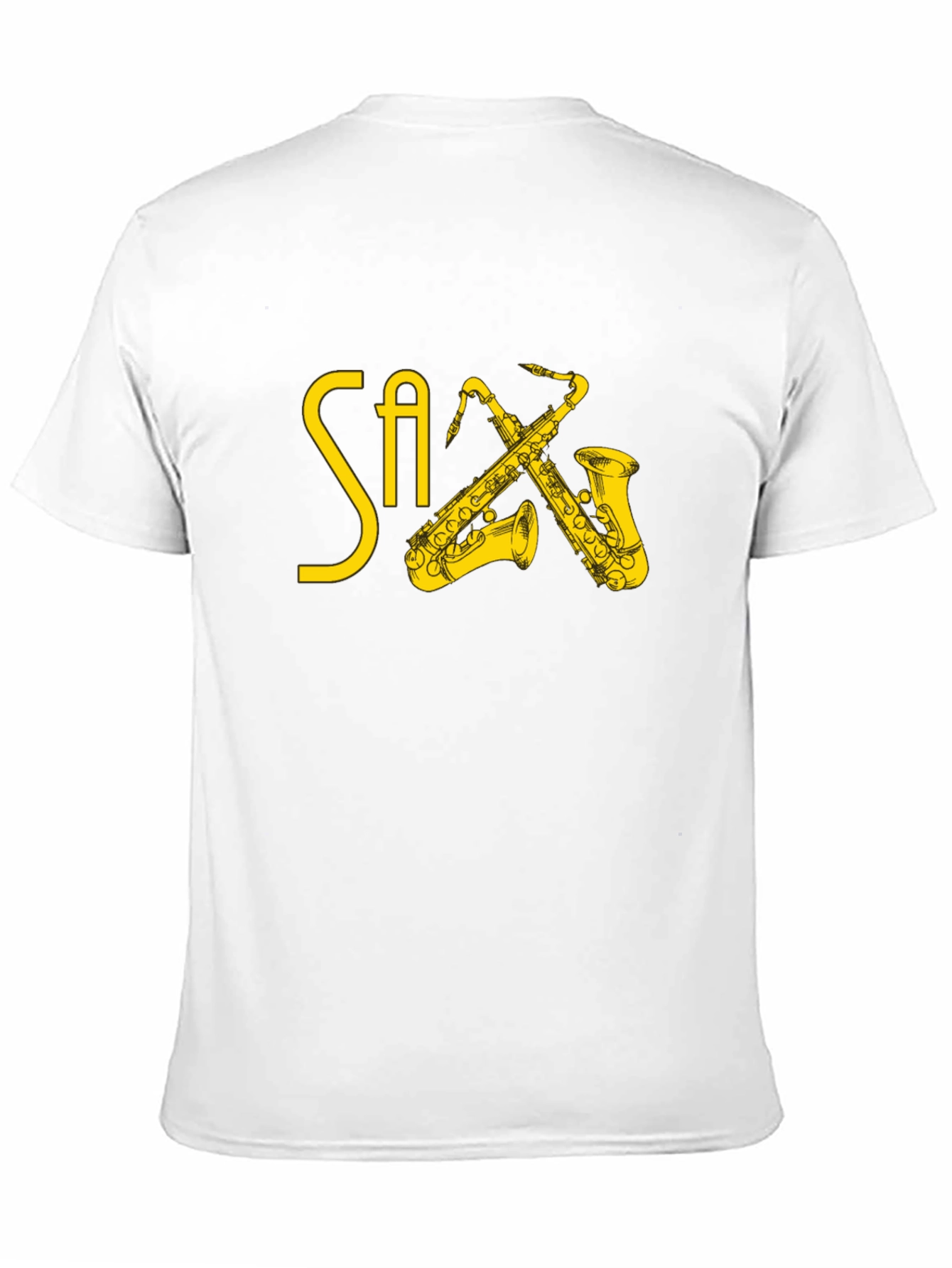 Black Saxophone Graphic Print T-Shirt view 11