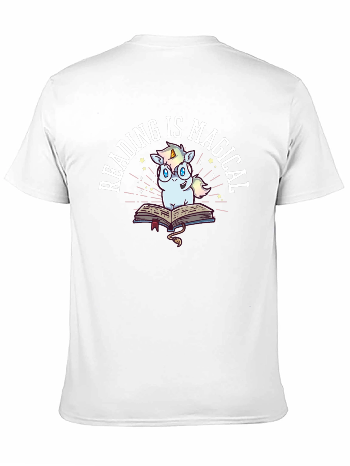 Black Reading Is Magical Unicorn T-Shirt view 11
