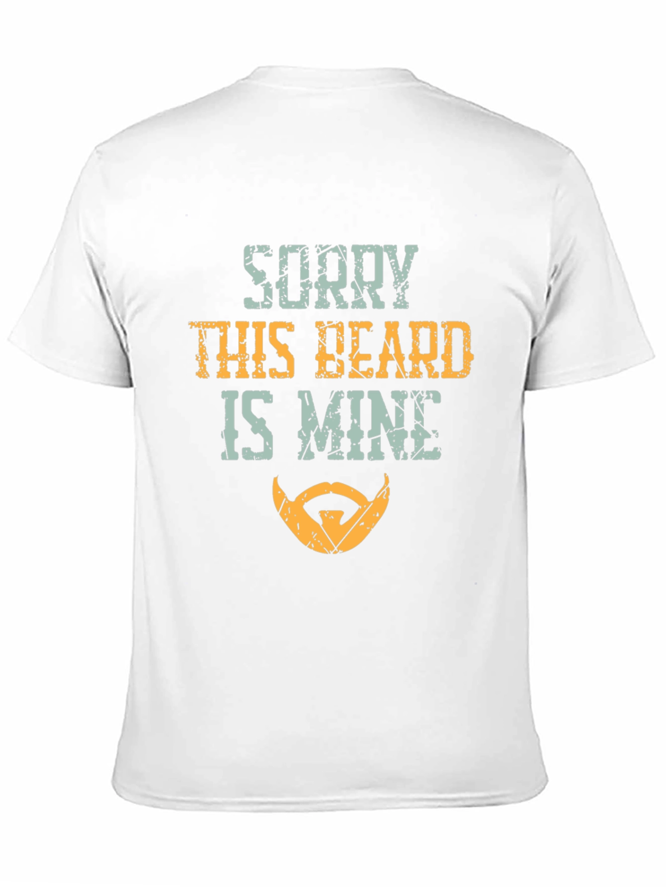Black Sorry This Beard Is Mine T-Shirt Funny Bearded Man Tee view 11
