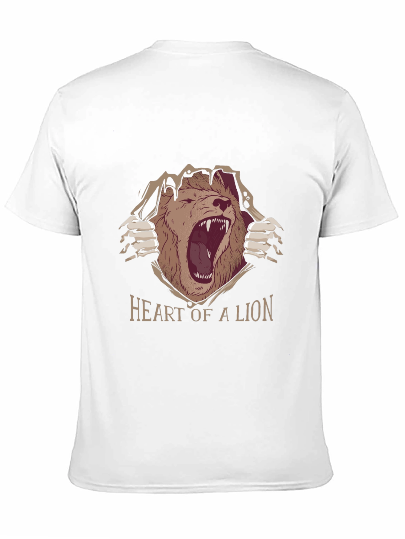 Black Heart of a Lion Graphic Tee - Black view 11